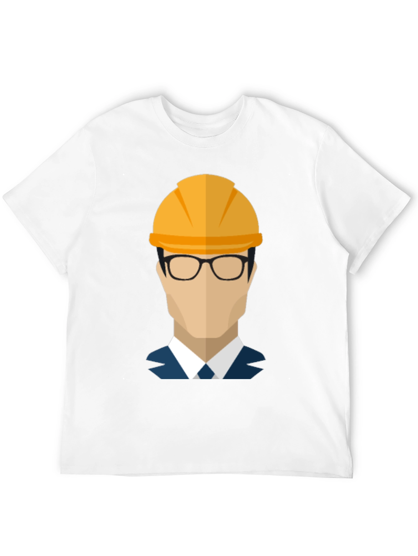 Black Construction Worker Graphic T-Shirt view 12