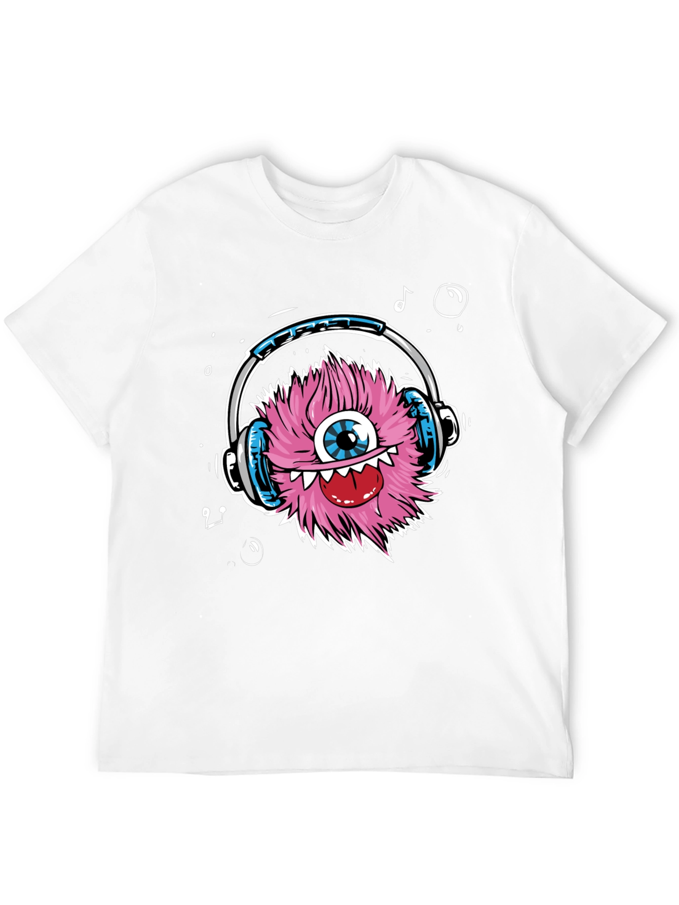 Black Monster Headphones Graphic Tee - Funky & Unique view 12