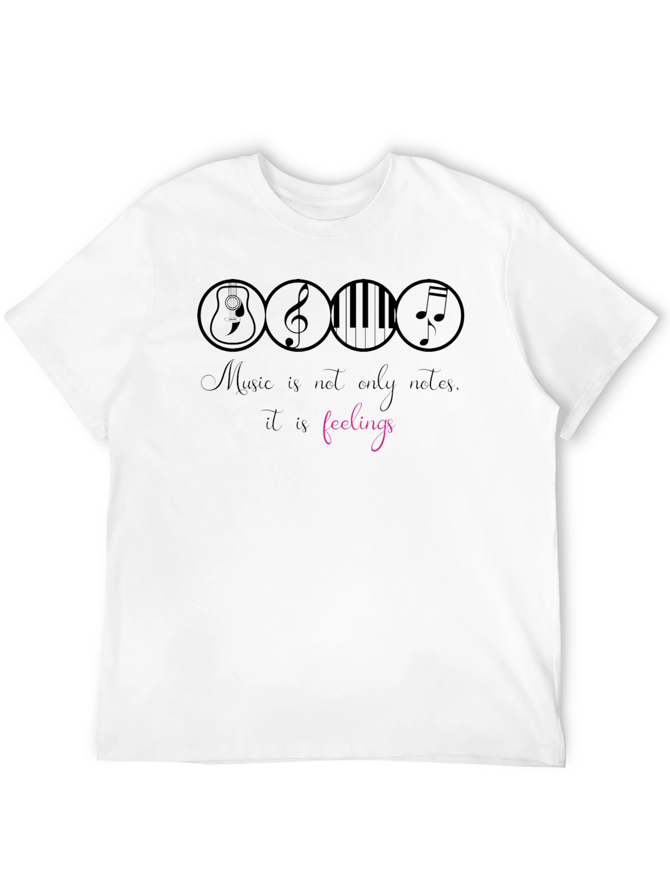 Black Music Feelings Graphic T-Shirt view 12
