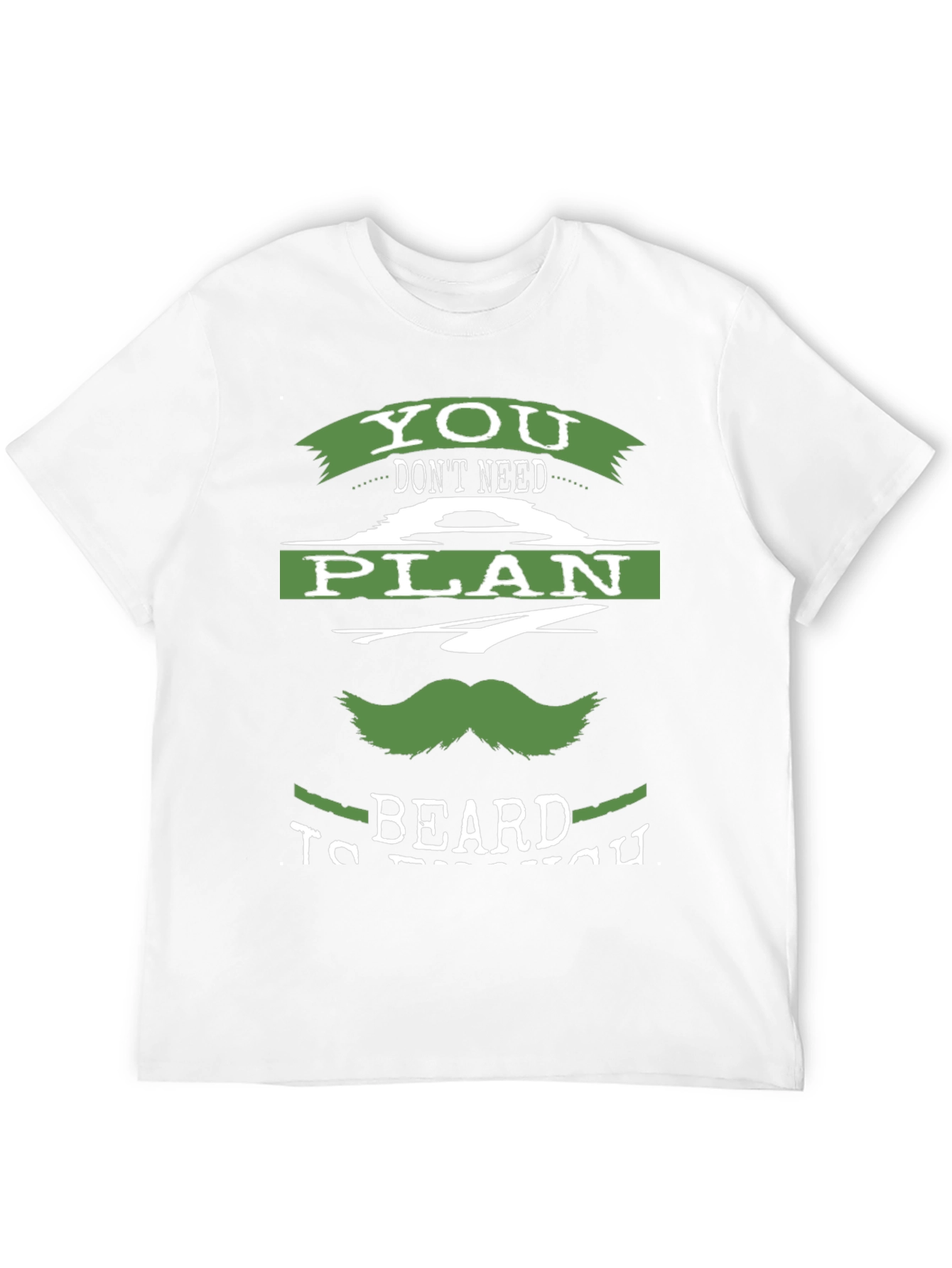Black Funny Beard Plan T-Shirt view 12