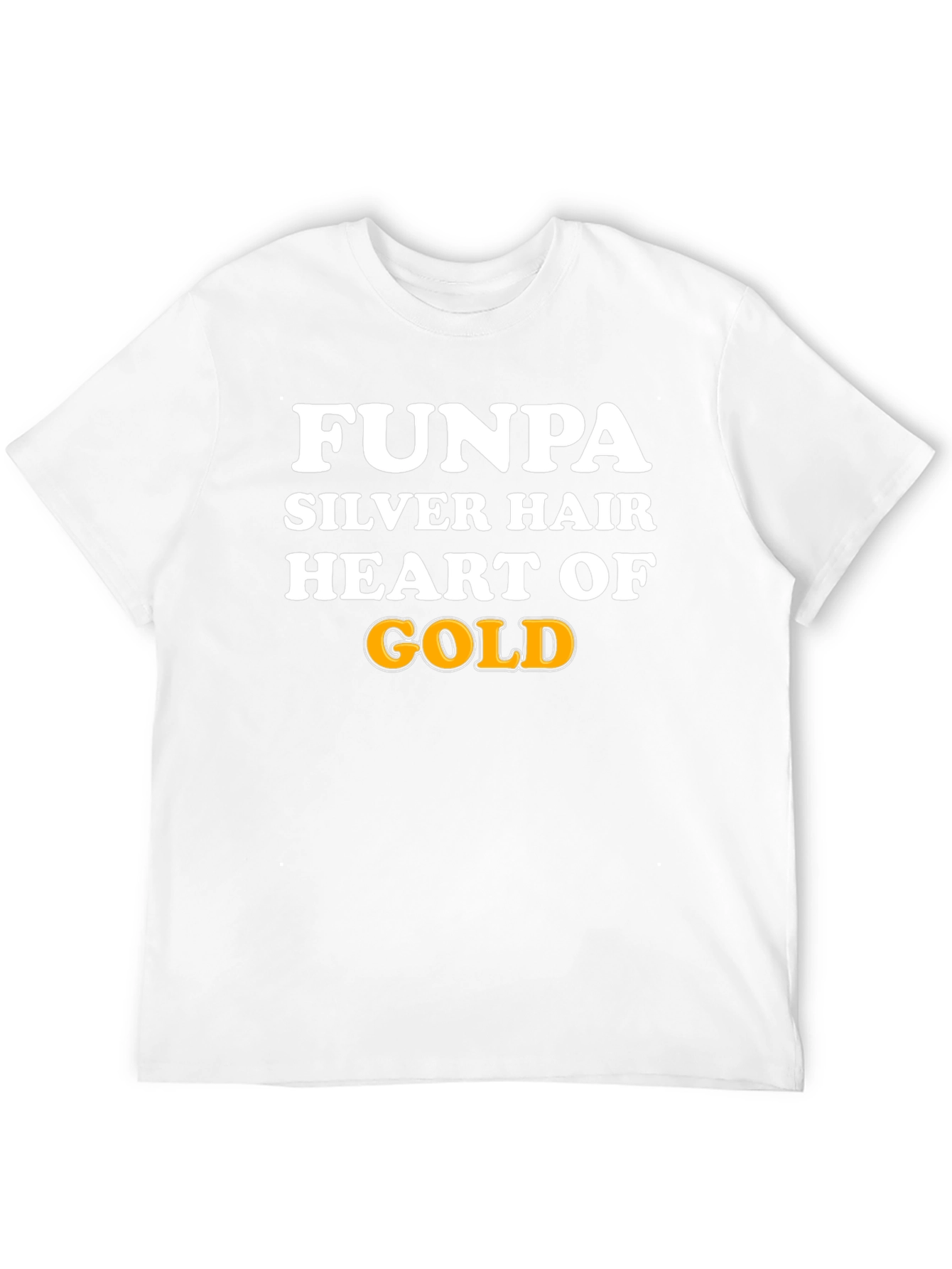 Black FUNPA Silver Hair Heart of Gold Graphic T-Shirt view 12