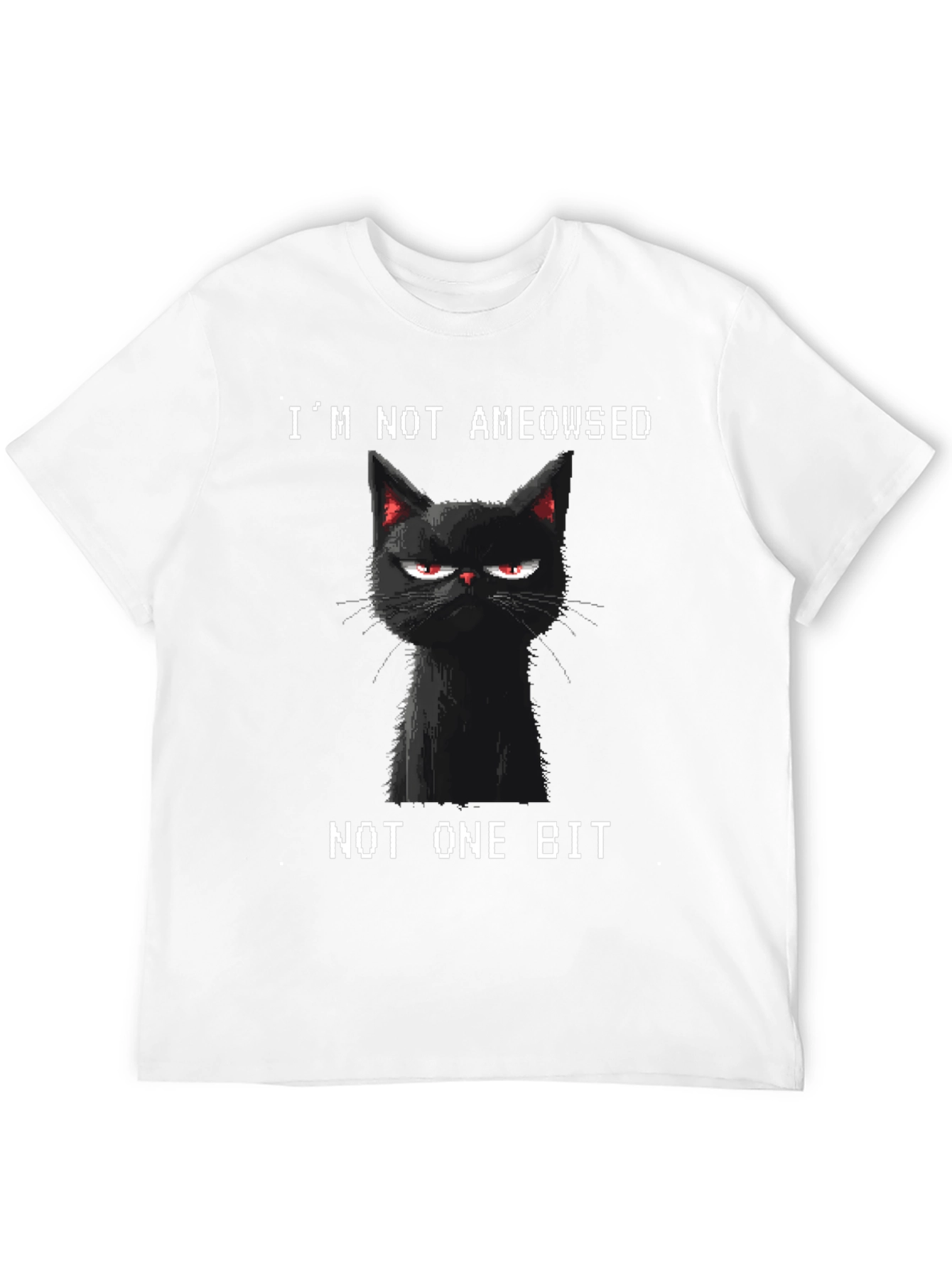 Black Grumpy Cat T-Shirt - I'm Not Ameowsed view 12