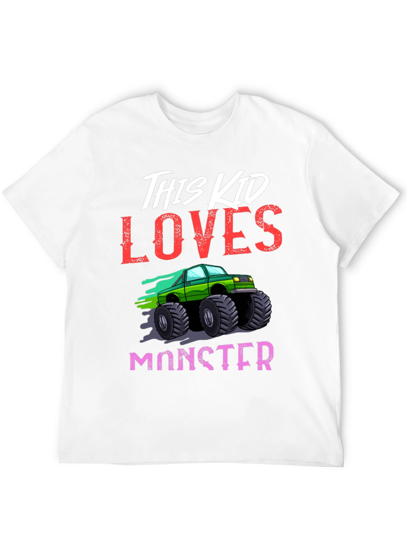Black This Kid Loves Monster Trucks T-Shirt view 12