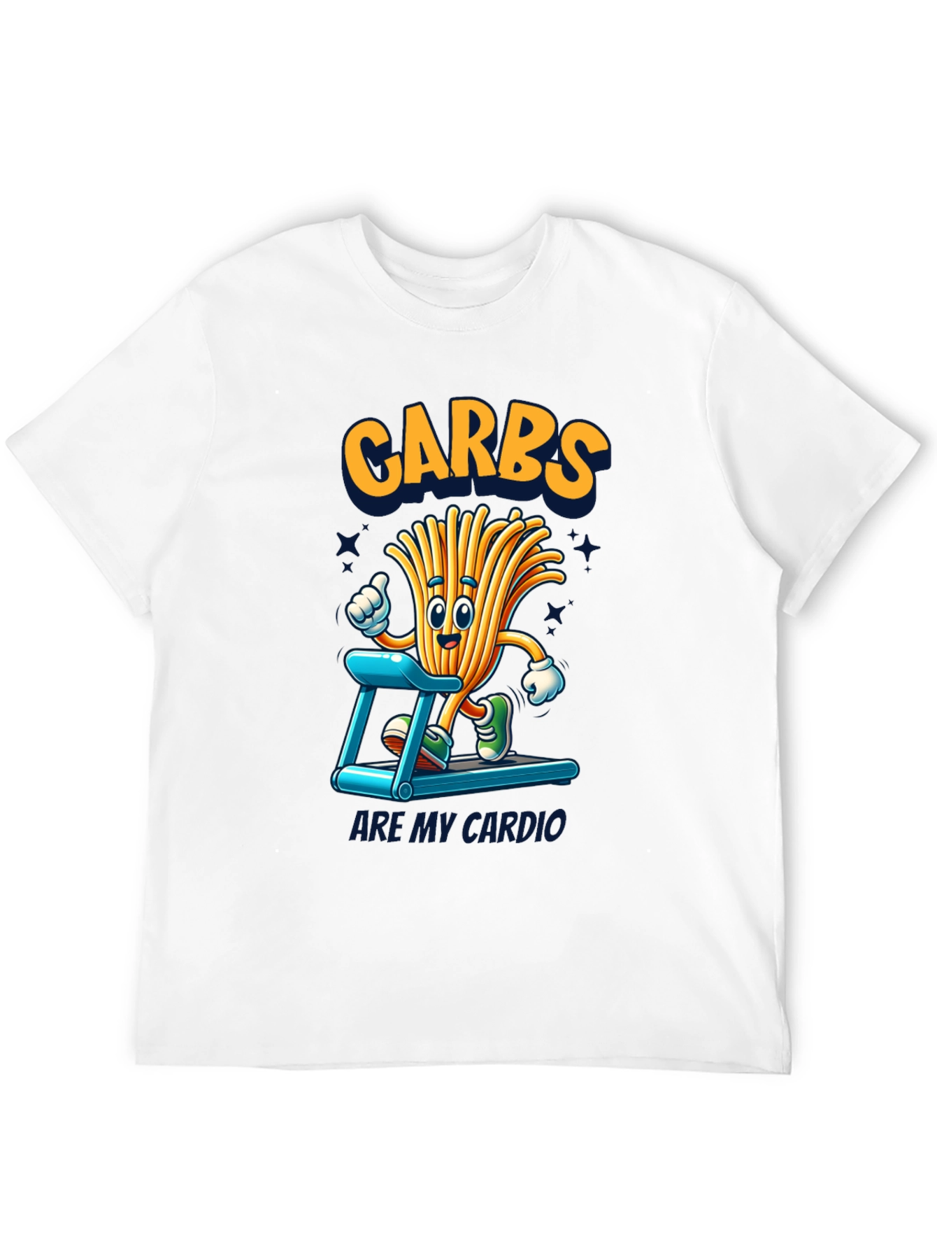Black Carbs Are My Cardio Funny T-Shirt view 12
