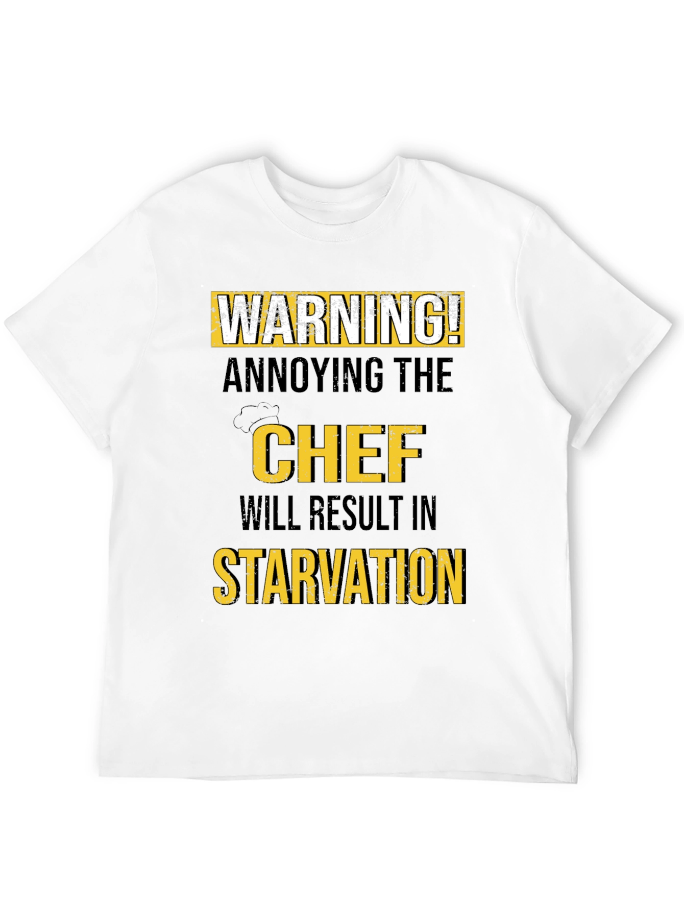 Black Warning Annoying the Chef T-Shirt view 12