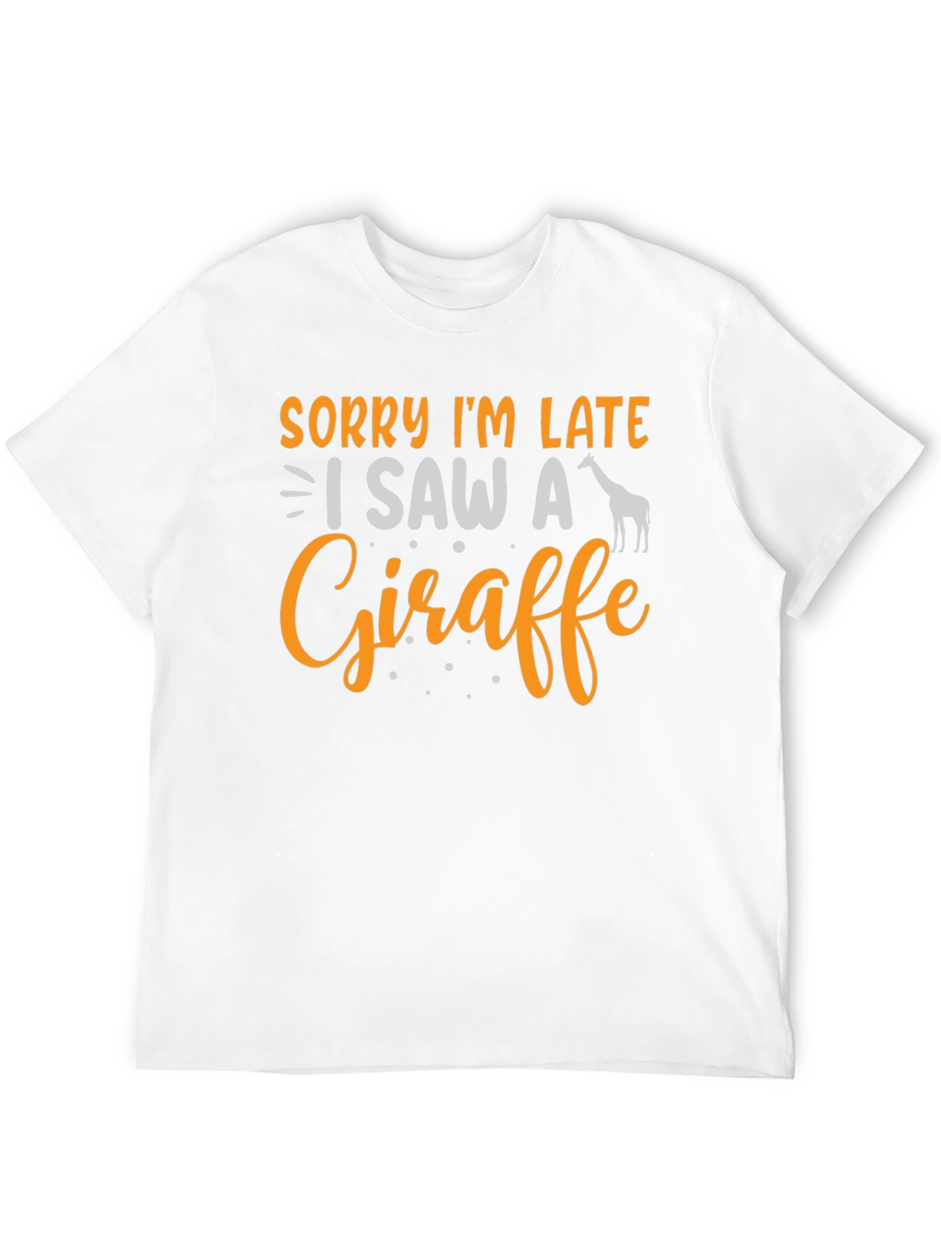 Black Sorry I'm Late Giraffe Graphic Tee view 12