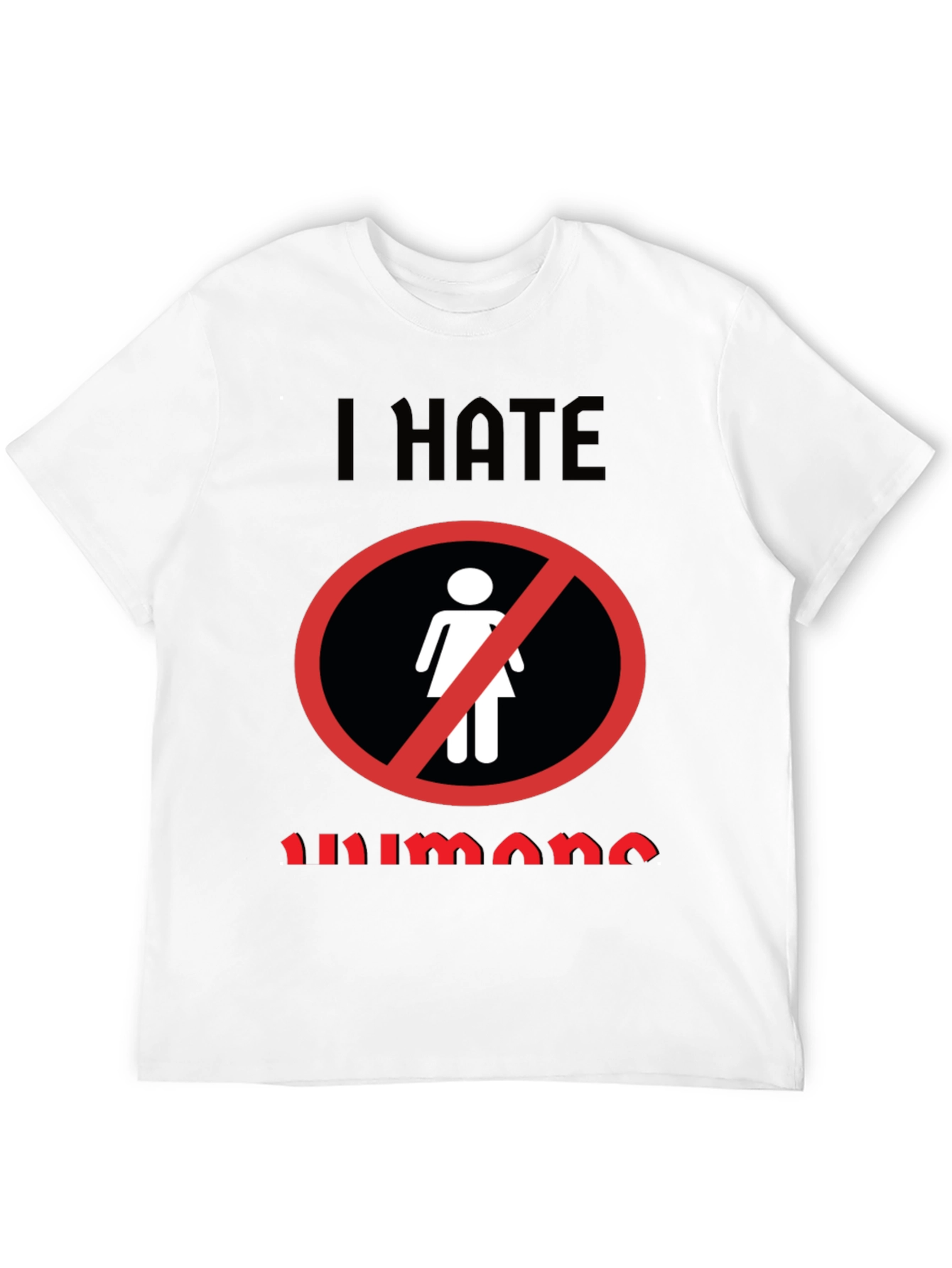 Black I Hate Humans Graphic Novelty T-Shirt view 12