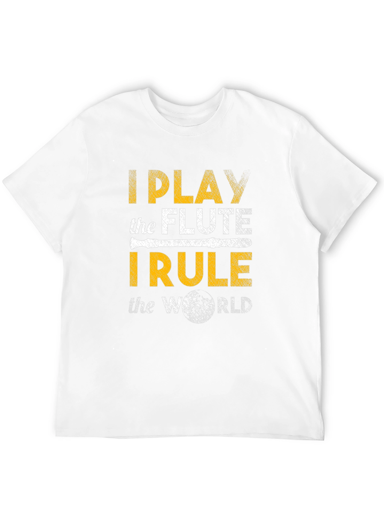 Black I Play the Flute T-Shirt Funny Music Tee view 12