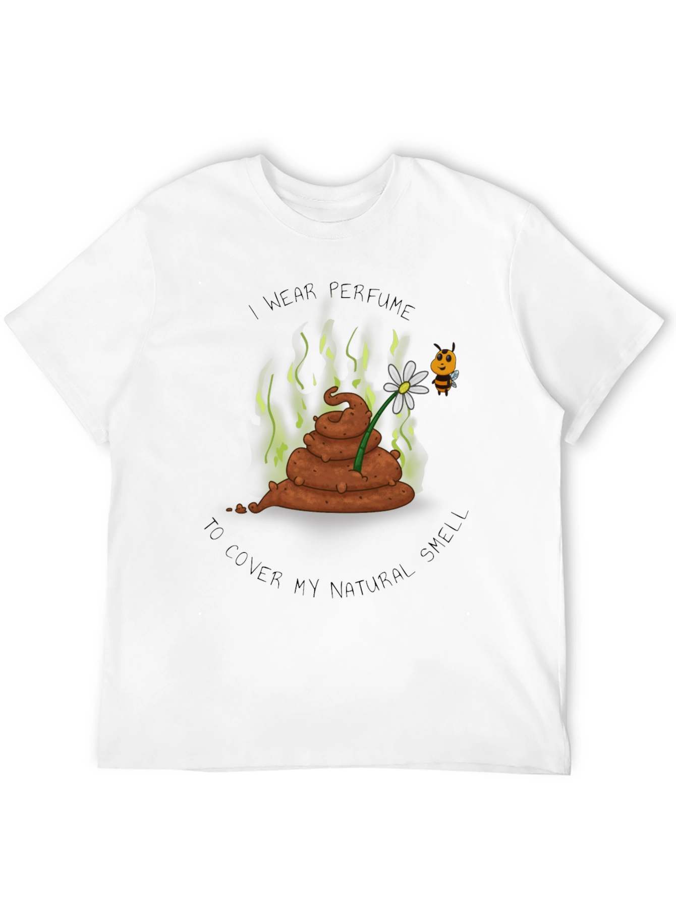 Black Funny "I Wear Perfume" Graphic Tee view 12