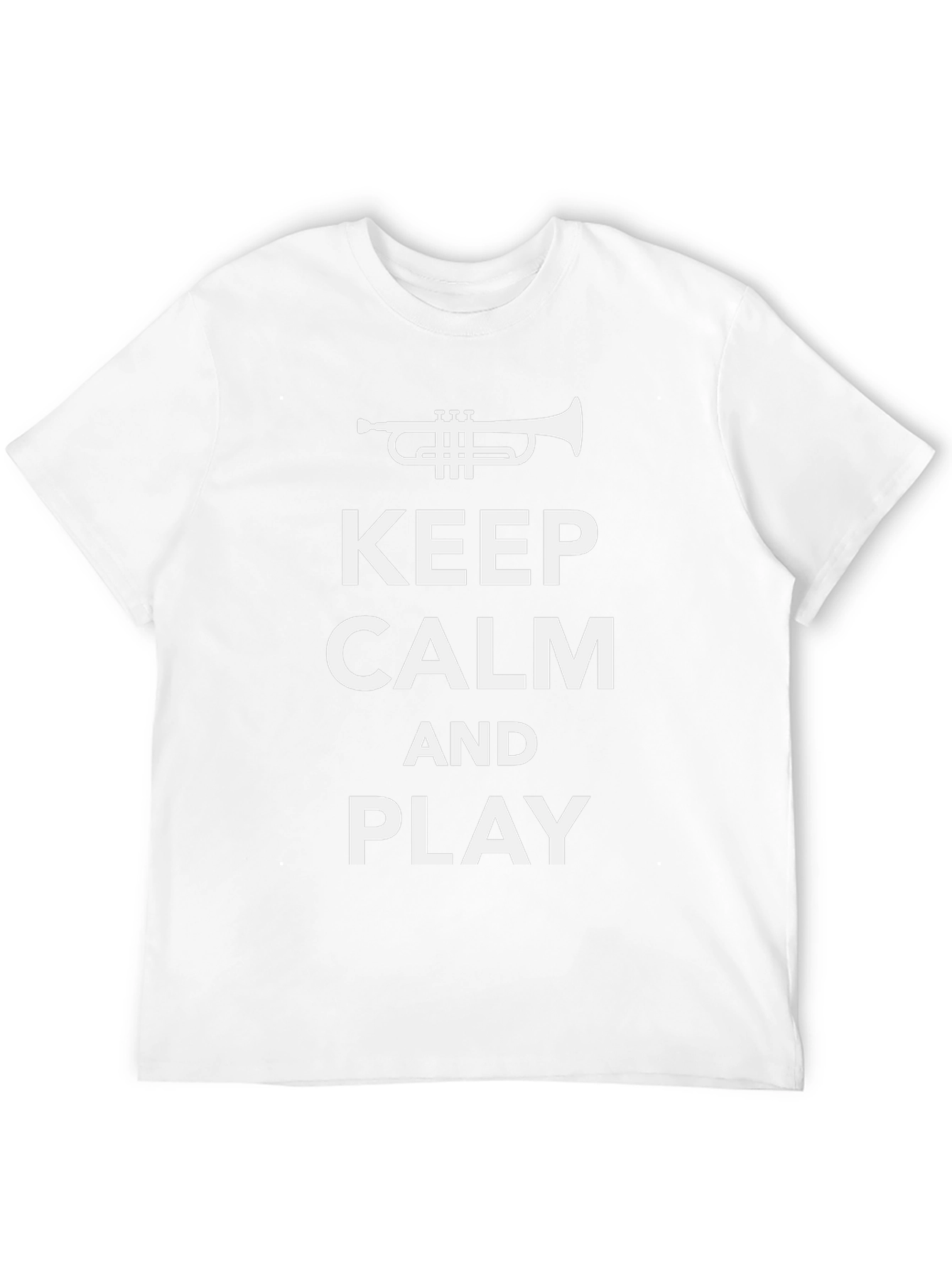 Black Keep Calm and Play Trumpet T-Shirt view 12