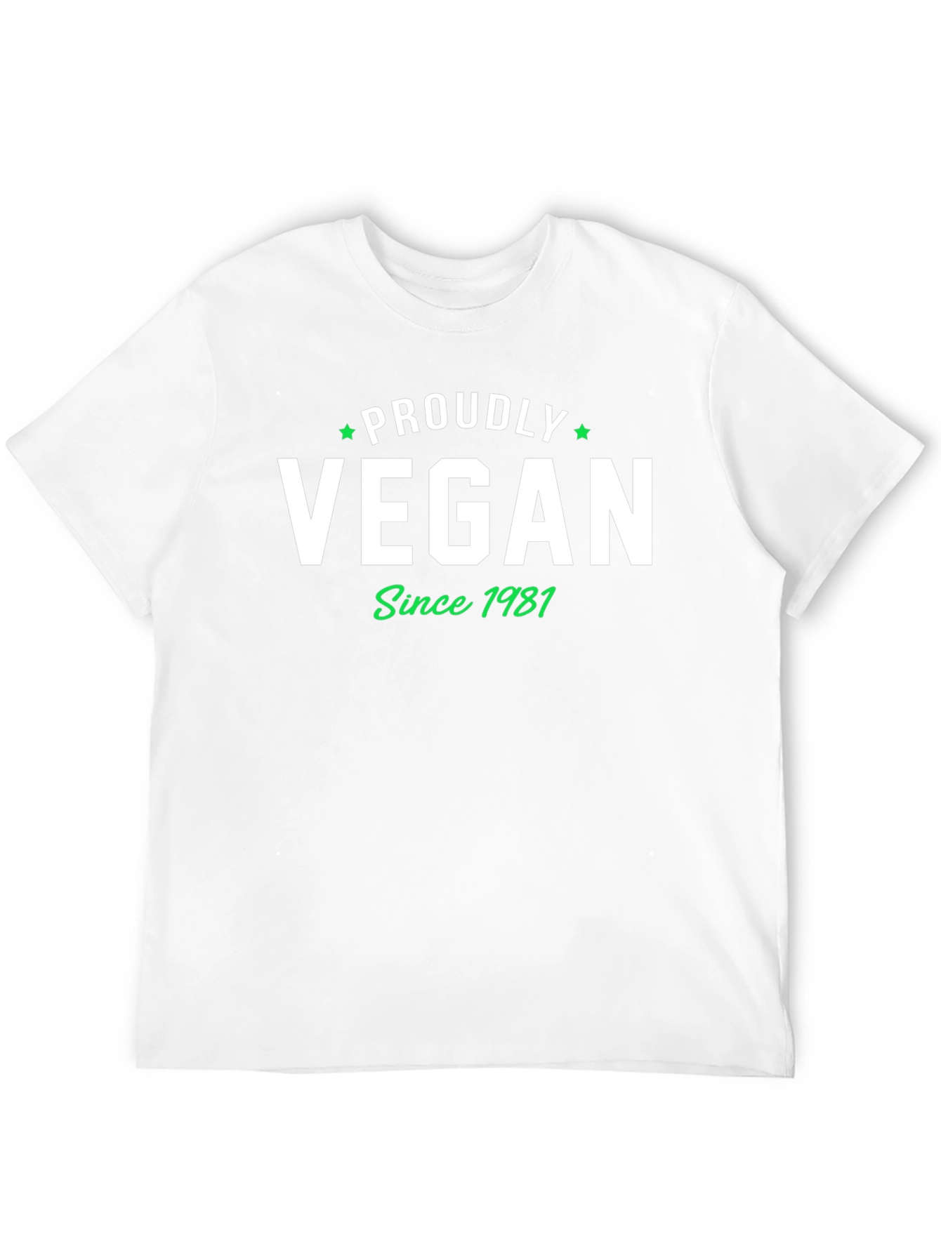 Proudly Vegan Since 1981 Graphic Tee - 12