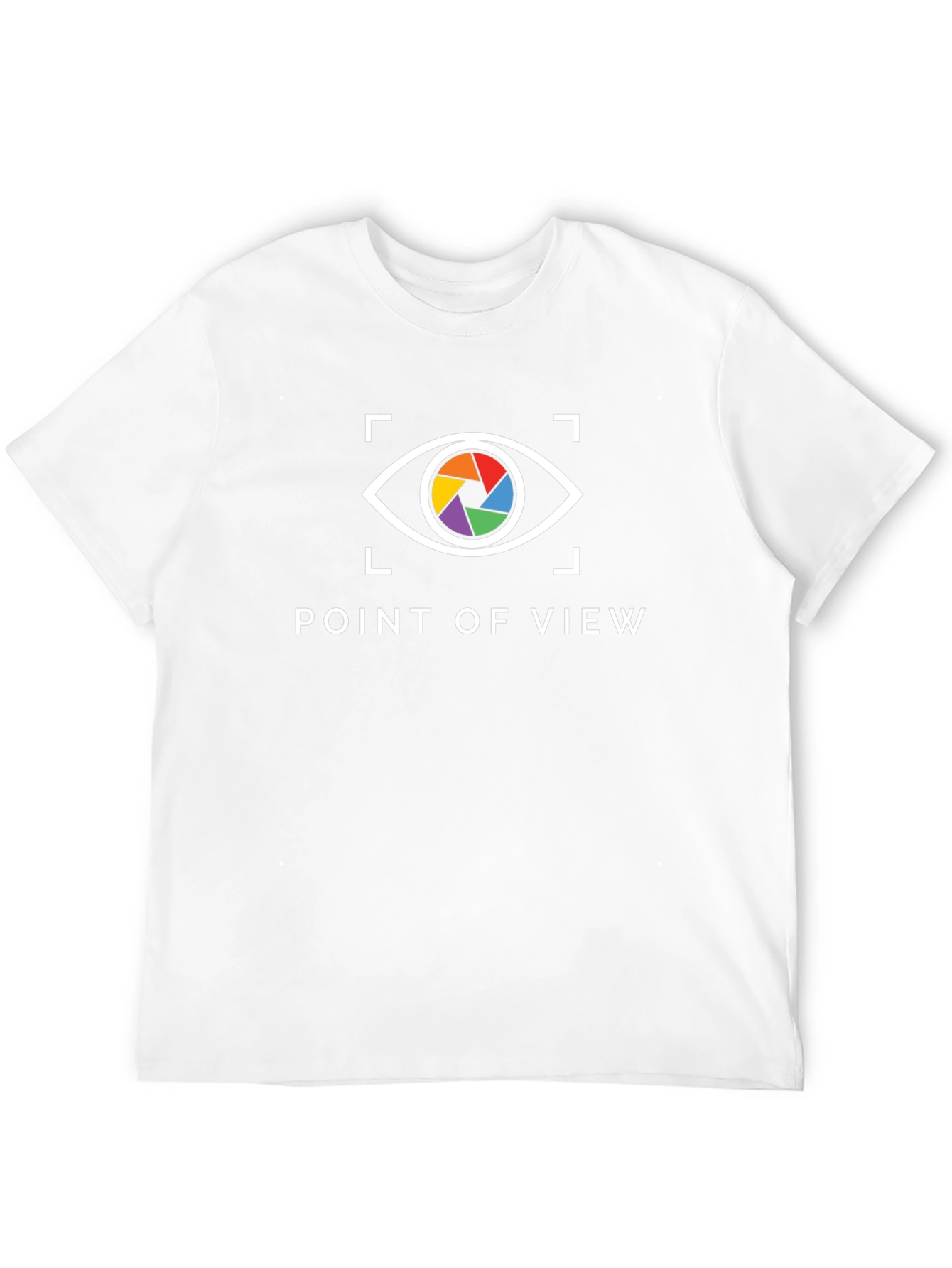 Black Point of View Graphic Tee - Rainbow Eye Shirt view 12