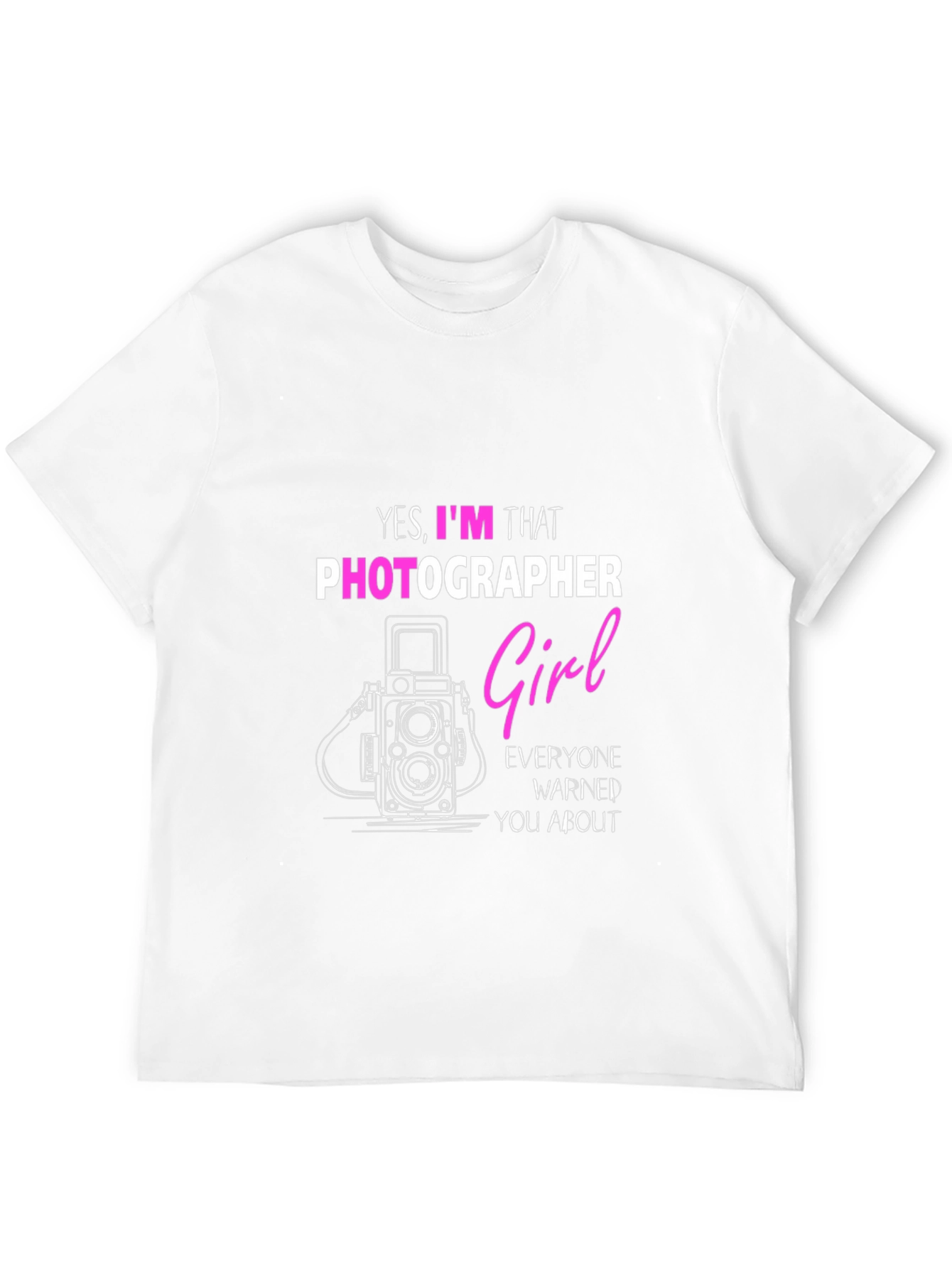 Black Photographer Girl T-Shirt - Funny Camera Tee view 12