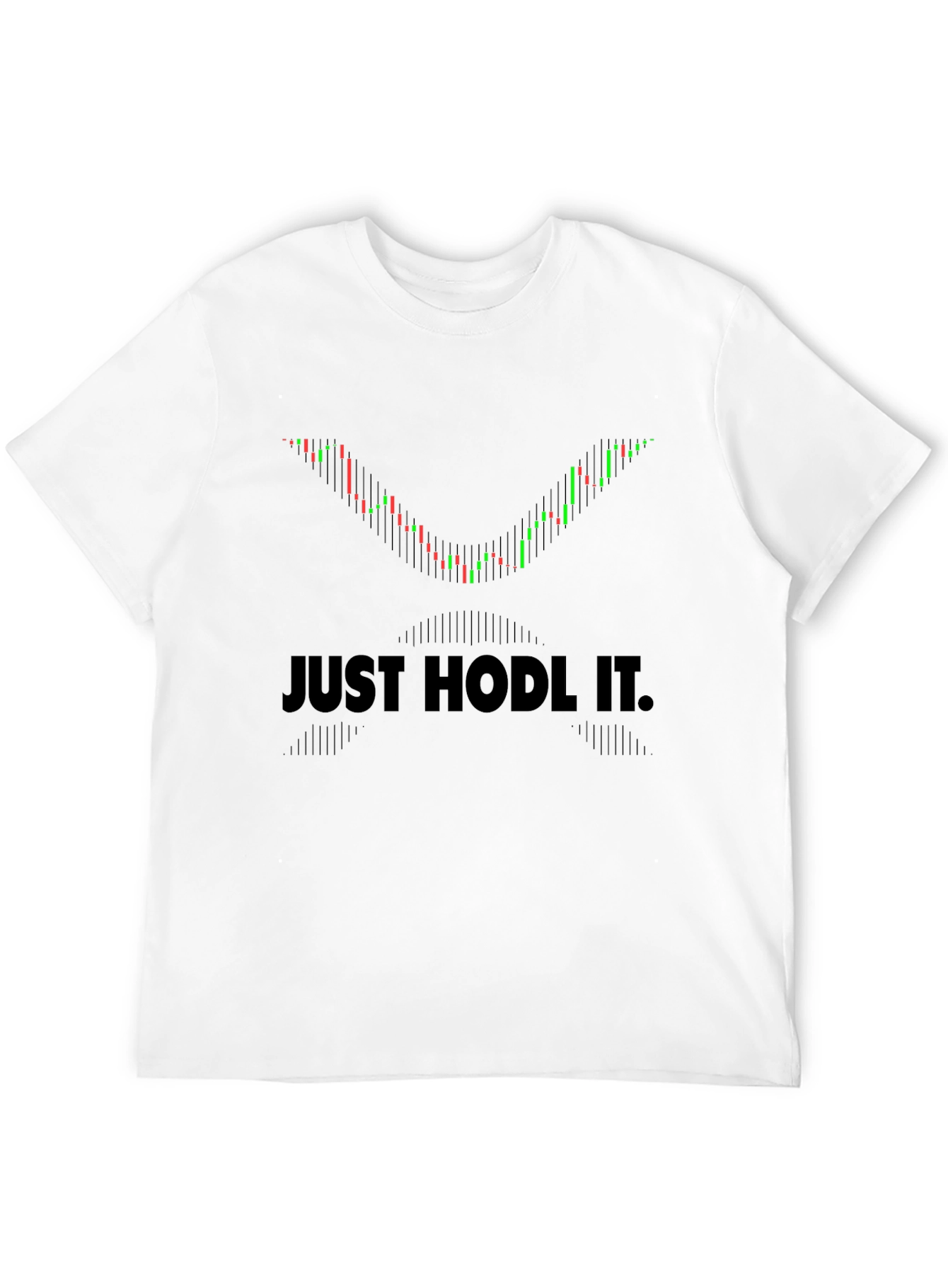 Black Just Hodl It Crypto Trading Black T-Shirt view 12