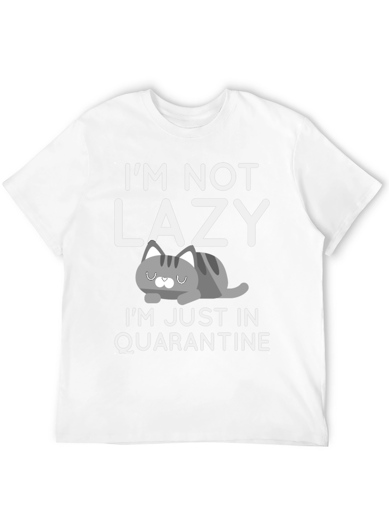 Black I'm Not Lazy Quarantine Tee view 12
