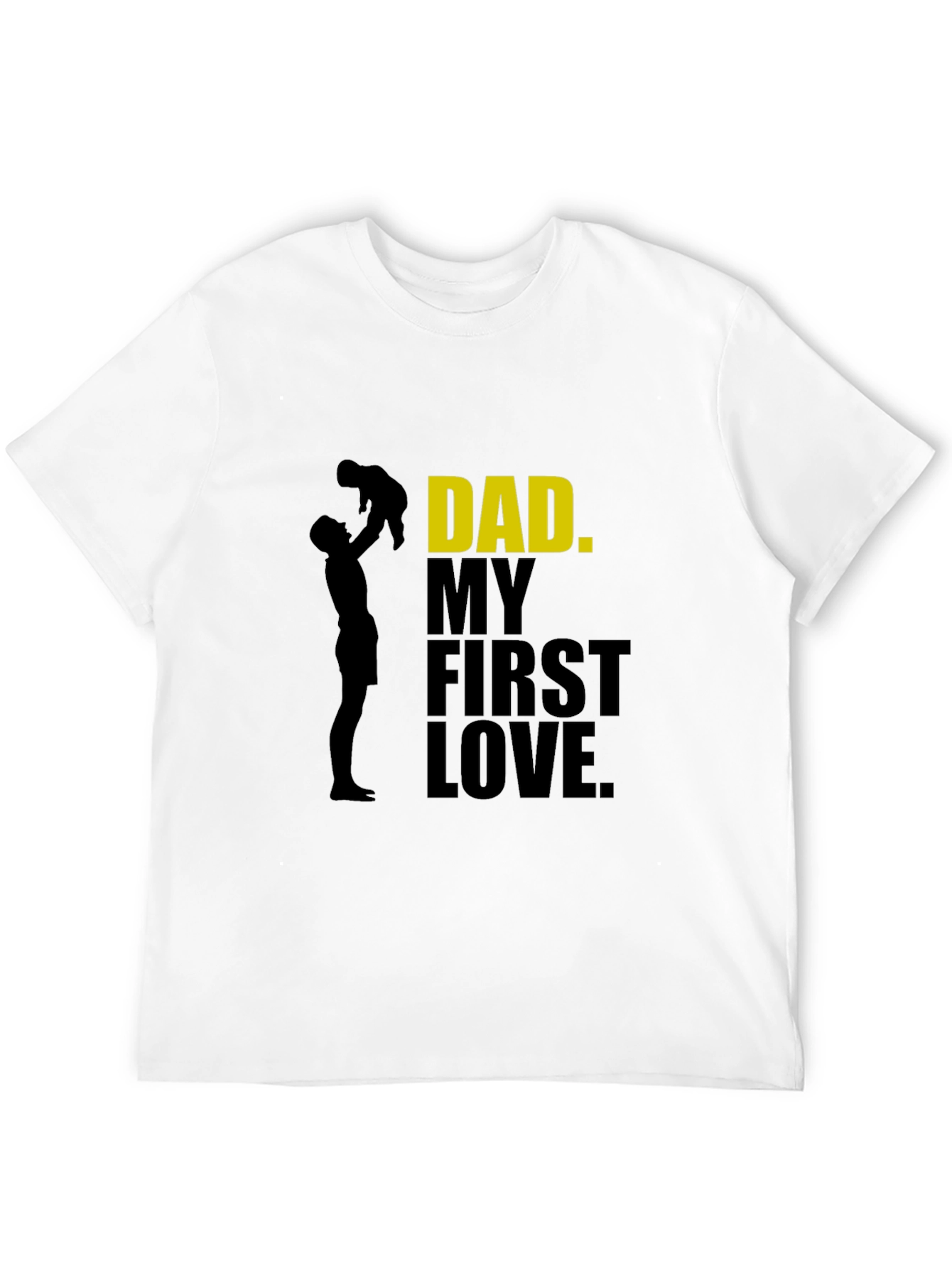Black Dad My First Love T-Shirt - Father's Day Gift view 12