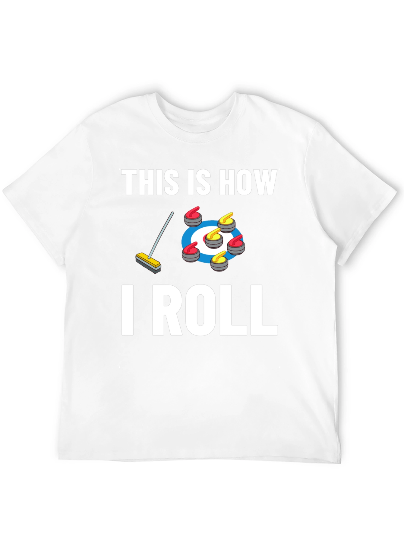 Black Curling "This Is How I Roll" Graphic T-Shirt view 12