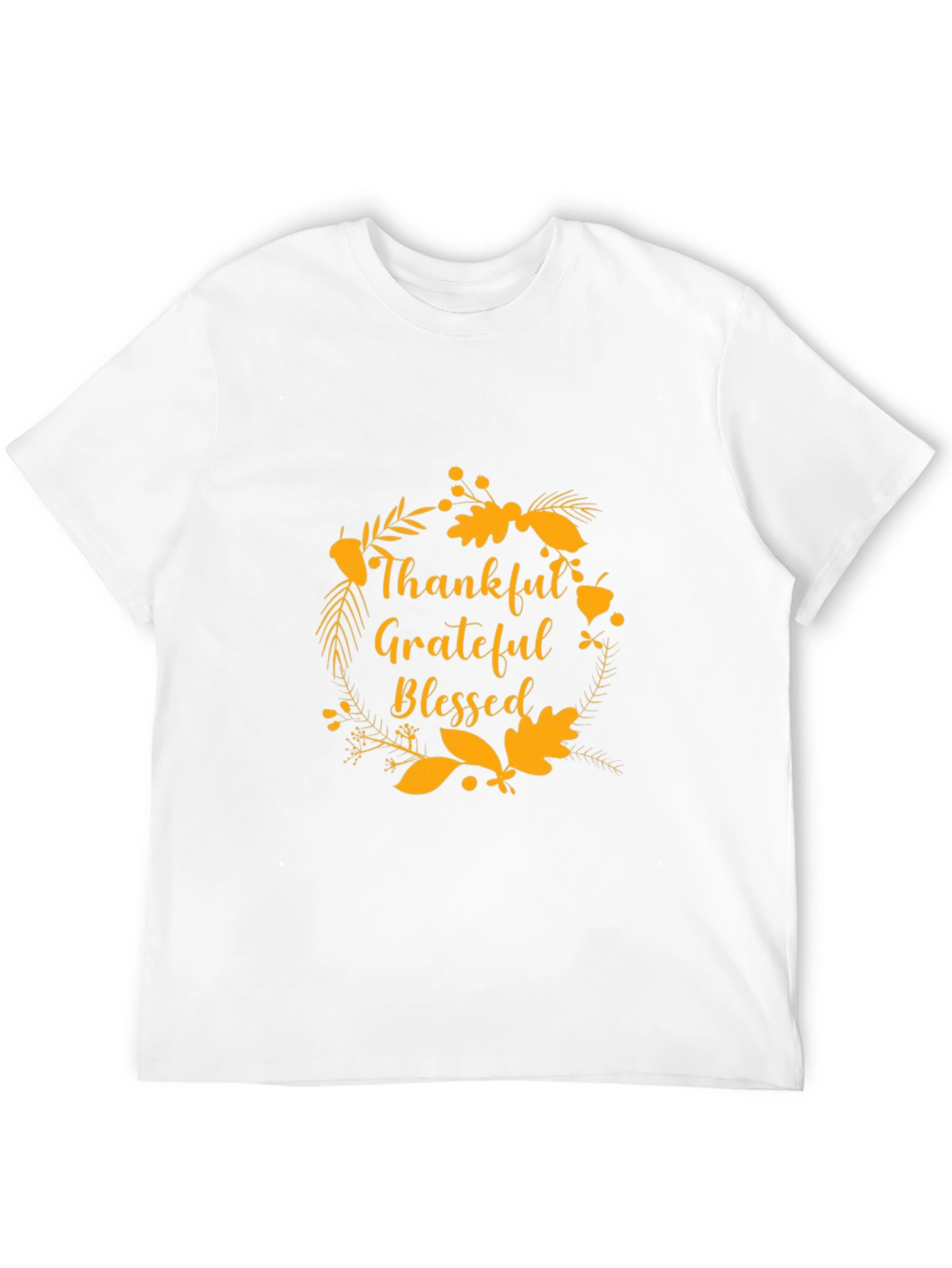 Black Thankful Grateful Blessed T-Shirt view 12