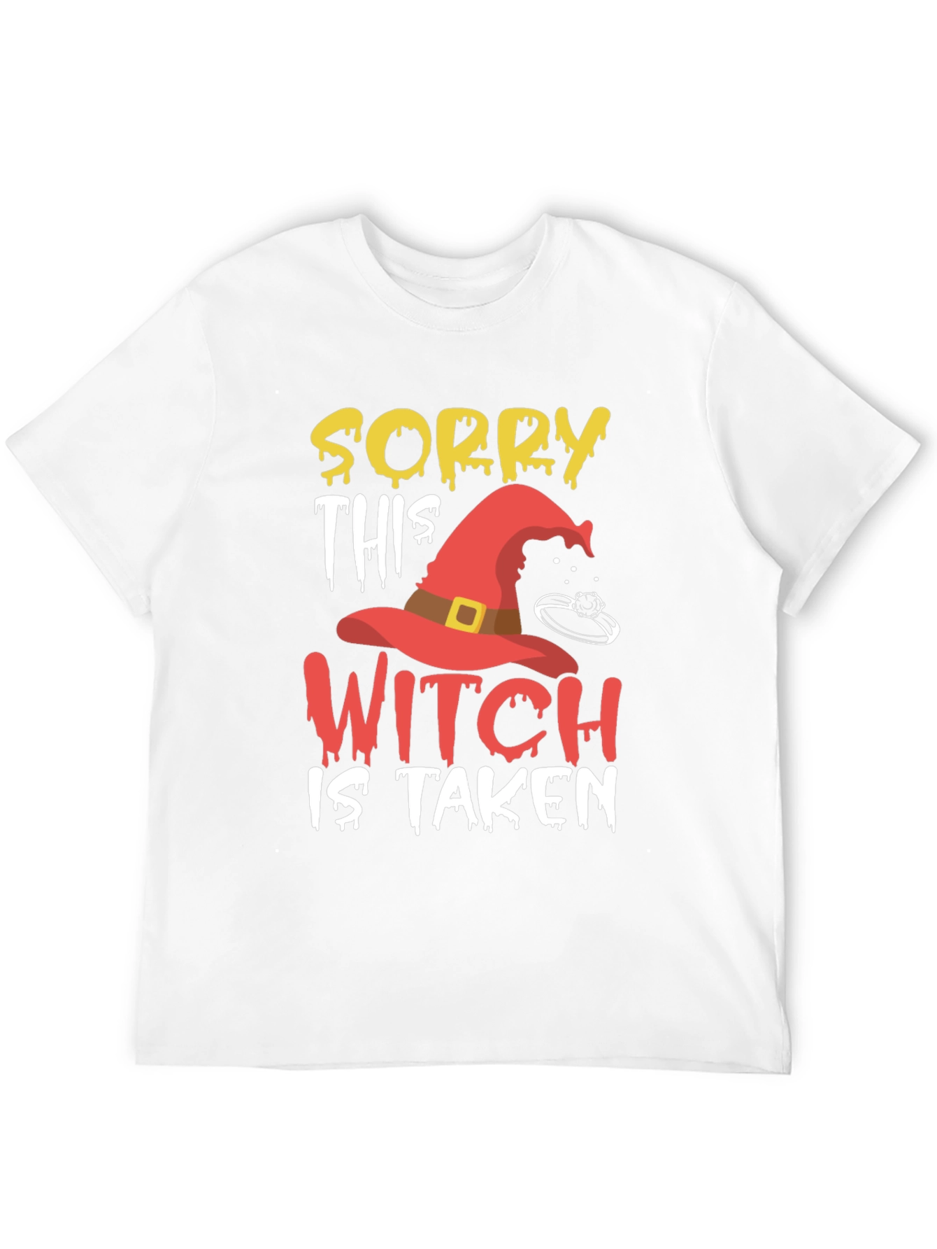 Black Sorry This Witch Is Taken Graphic T-Shirt view 12