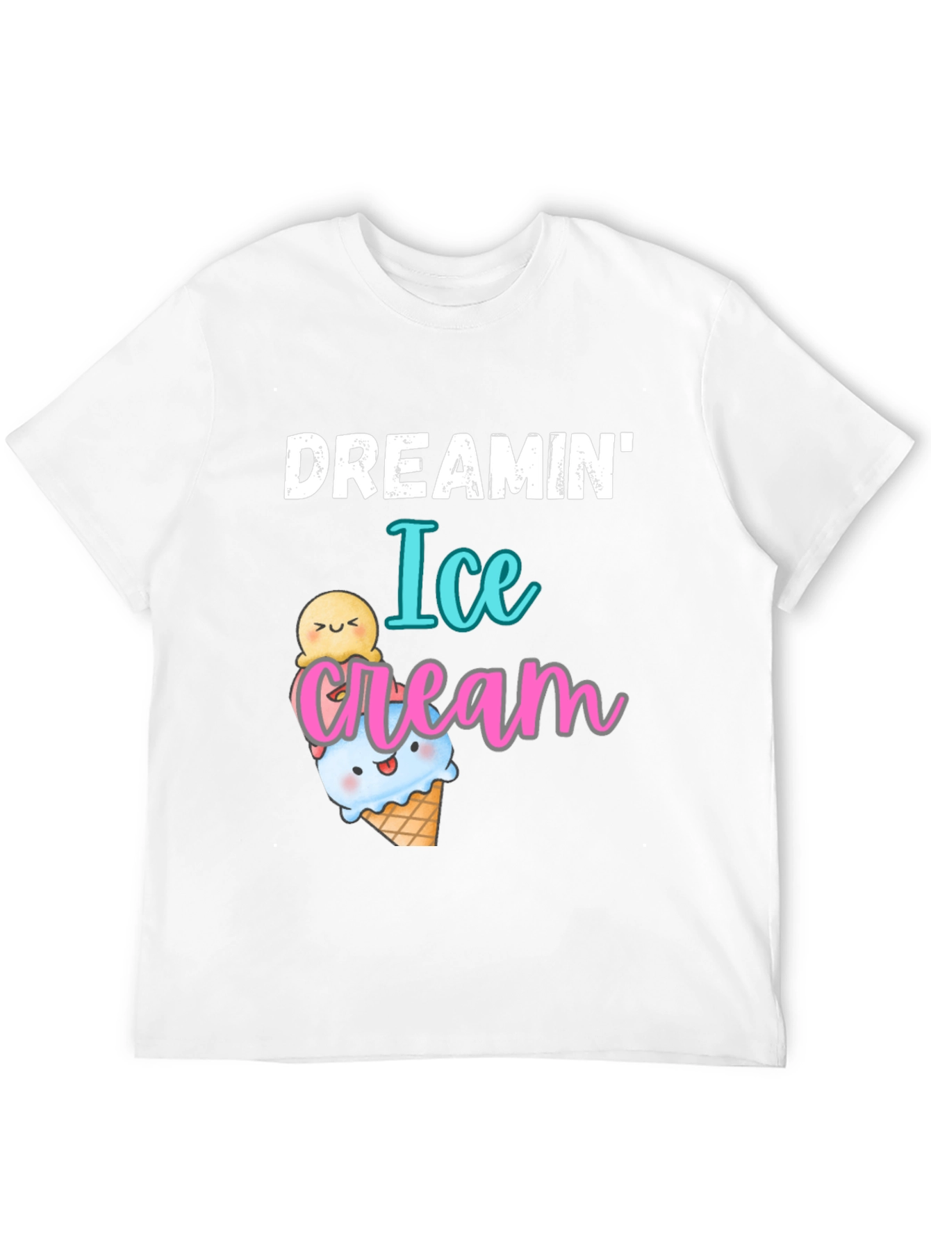 Black Dreamin' Ice Cream Graphic T-Shirt view 12