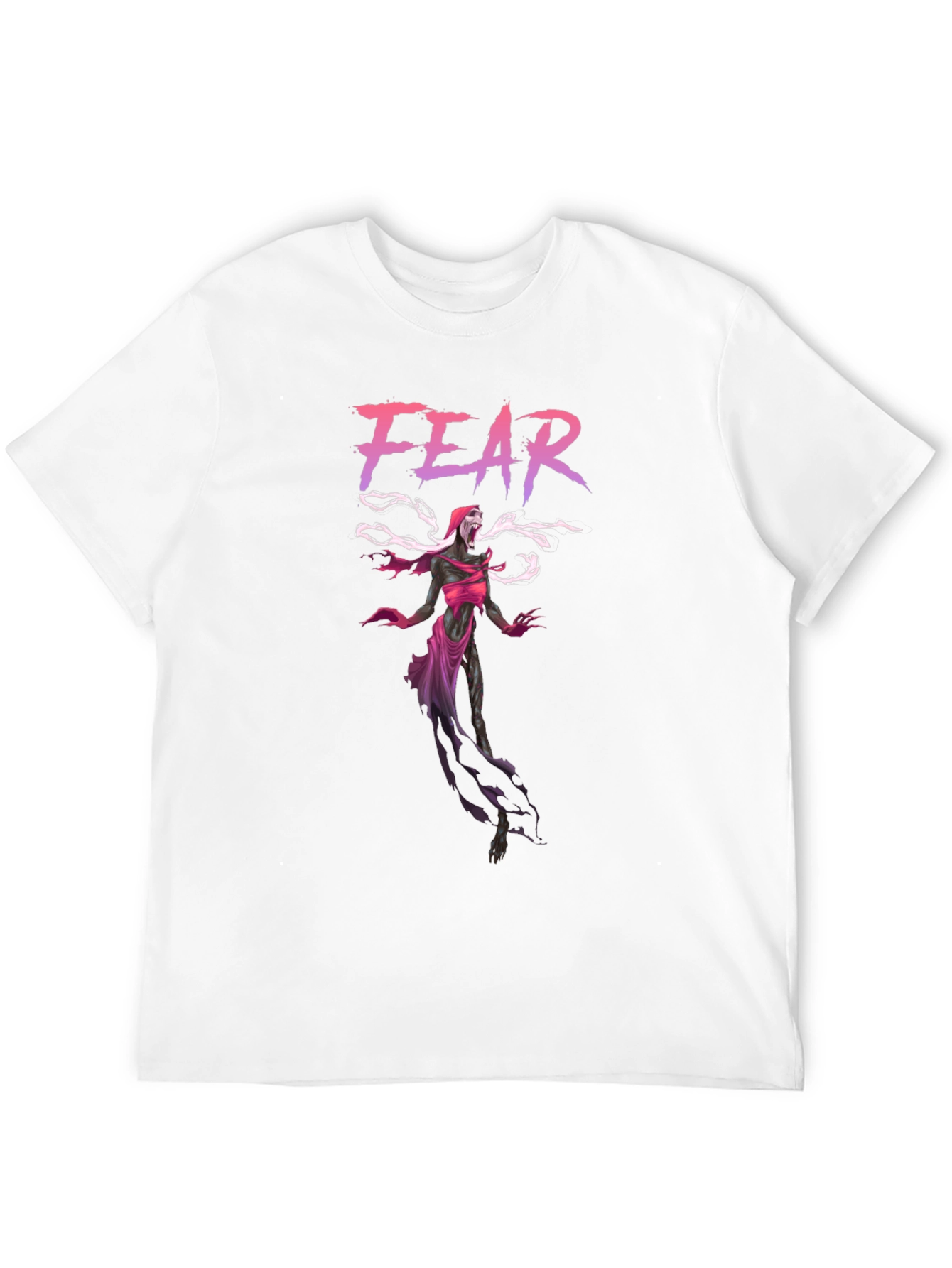 Black Fear Reaper Graphic T-Shirt - Black view 12