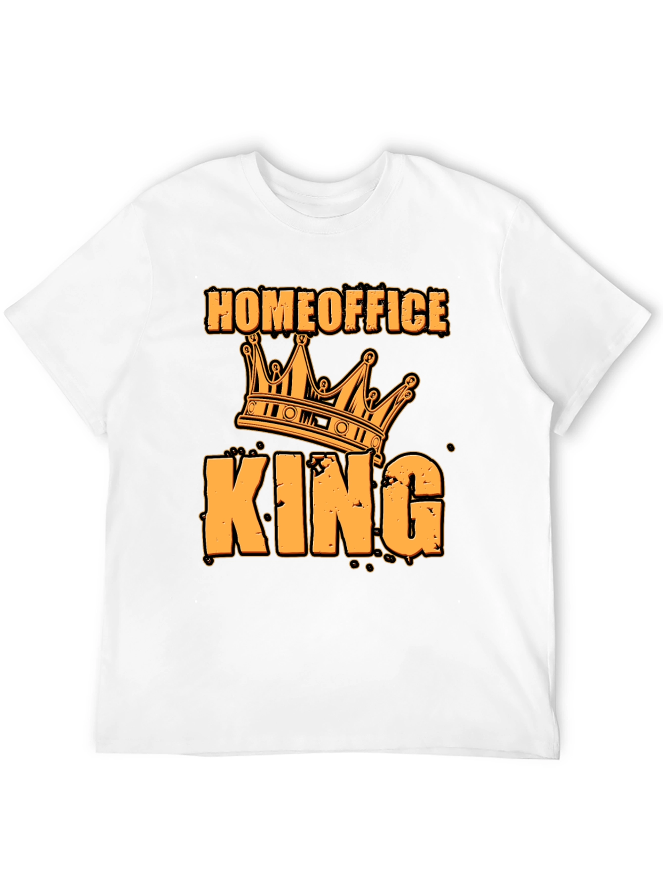 Black Home Office King T-Shirt - Funny Work From Home Tee view 12