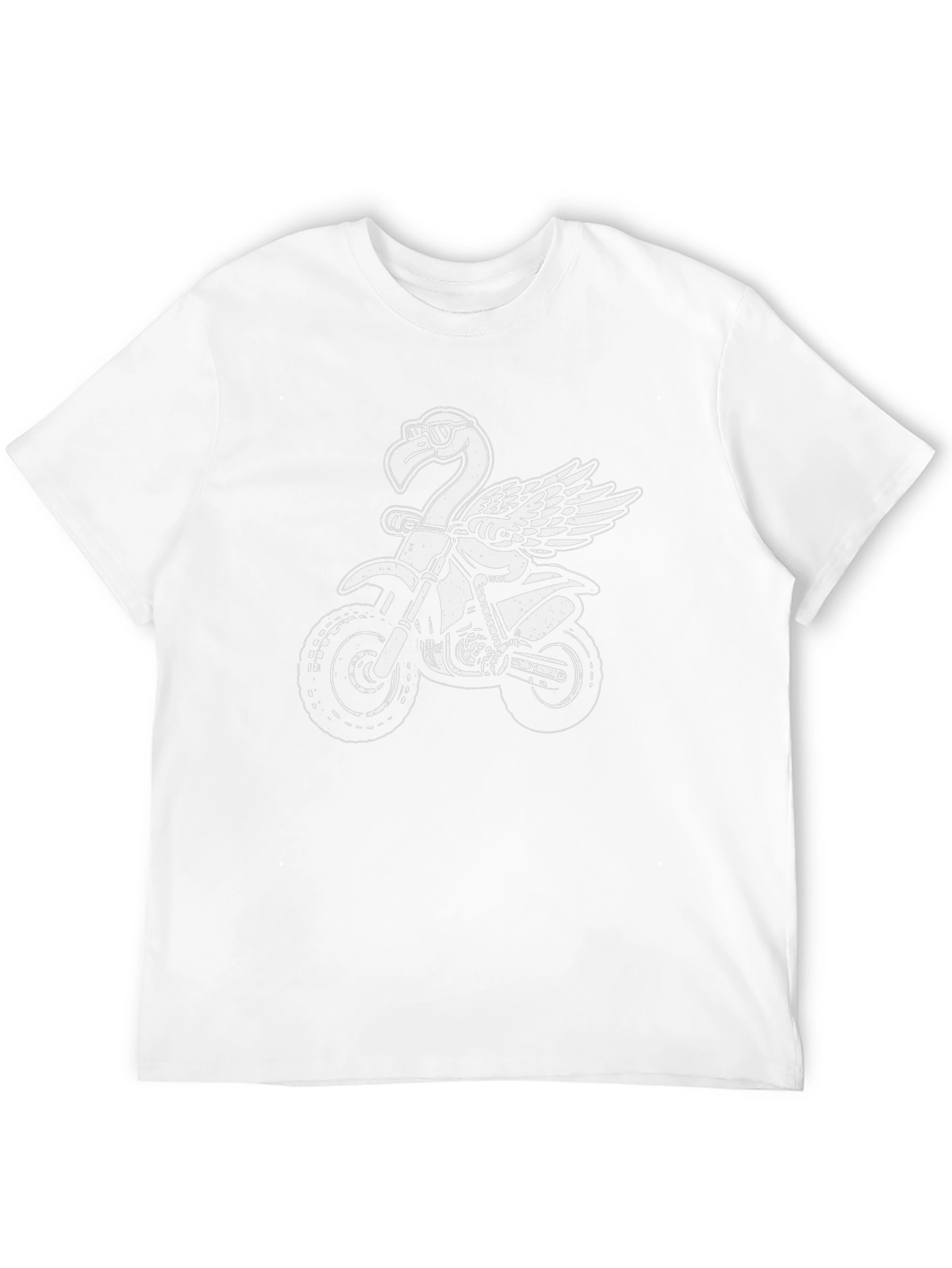 Black Flamingo Motorcycle T-Shirt - Black view 12