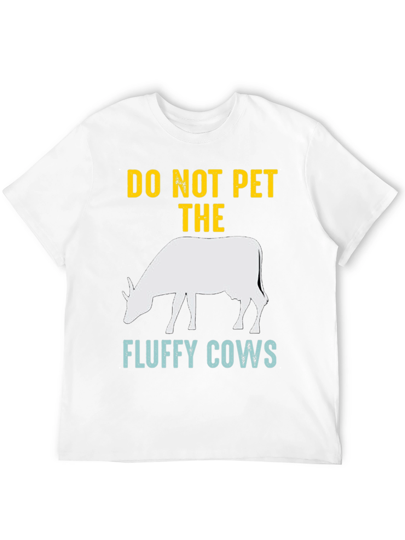 Black Do Not Pet The Fluffy Cows Graphic Tee view 12