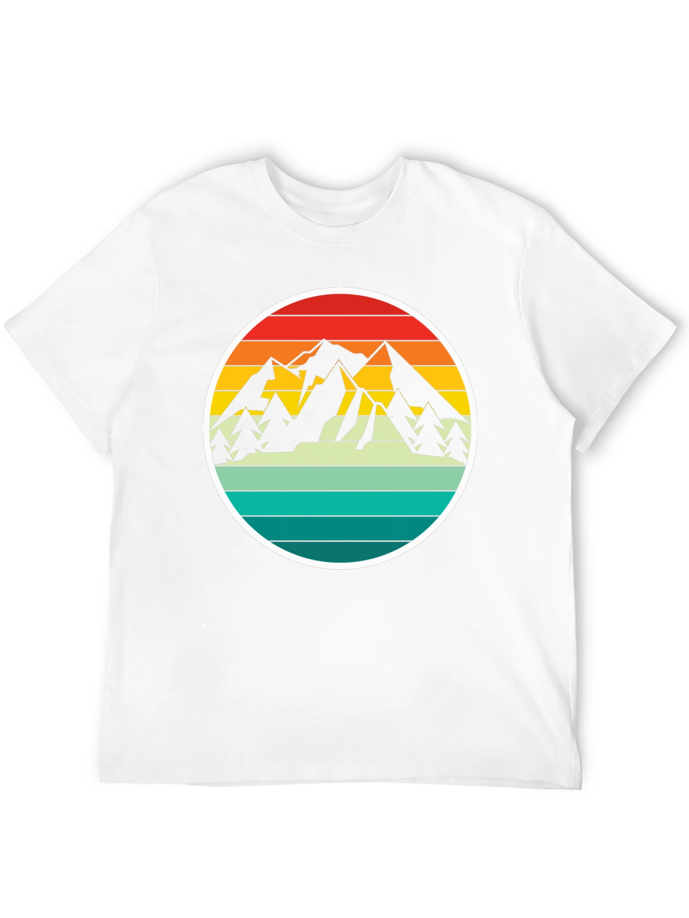 Black Retro Mountain Adventure T-Shirt - Black view 12