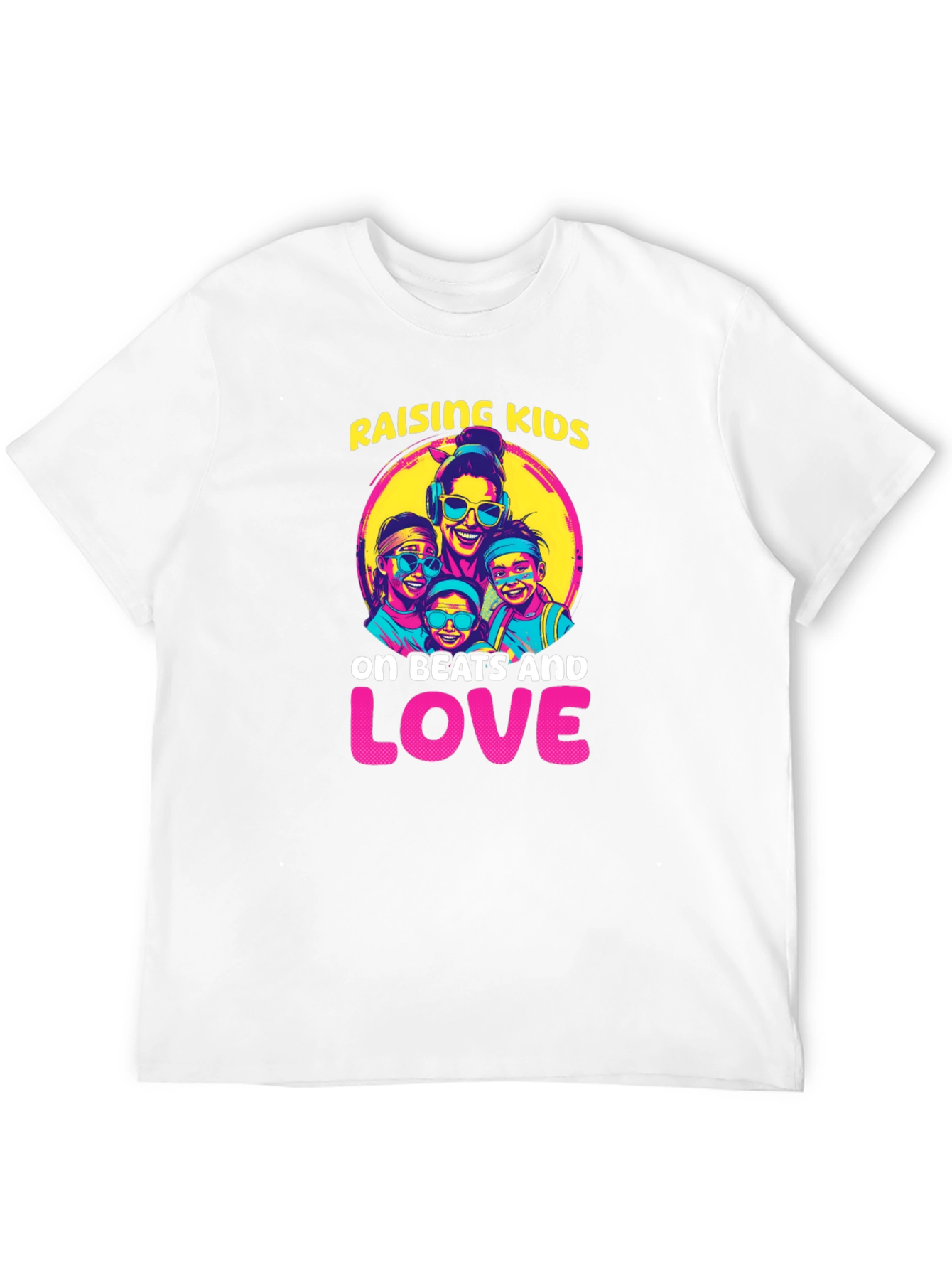 Black Raising Kids on Beats and Love T-Shirt view 12