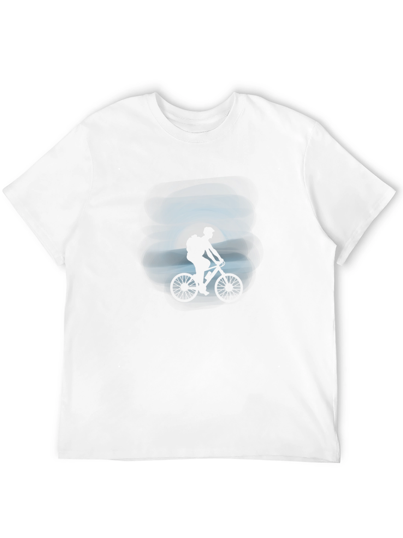 Black Mountain Biker Silhouette Graphic Tee view 12