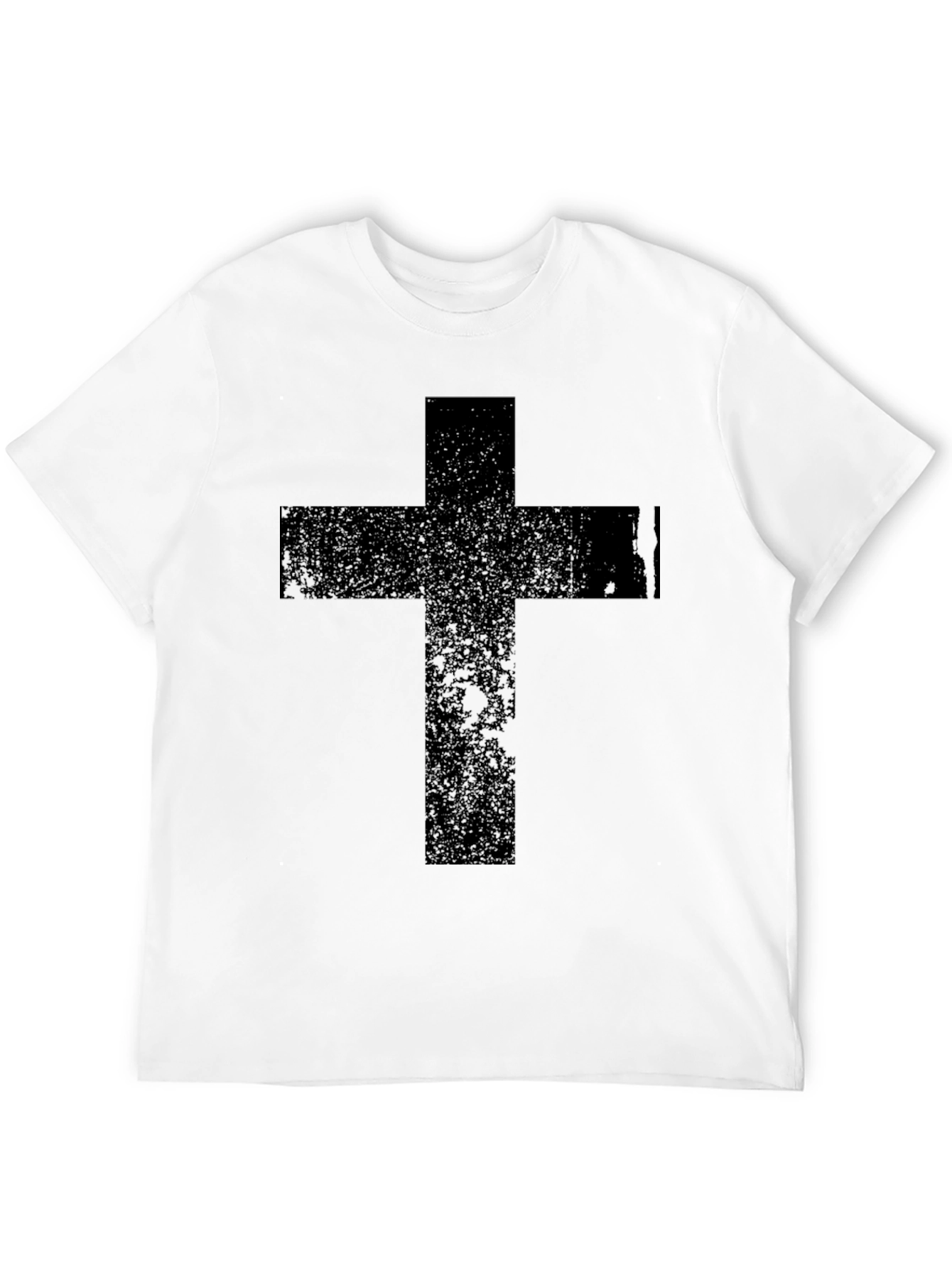 Black Black Cross Graphic T-Shirt - Religious Apparel view 12