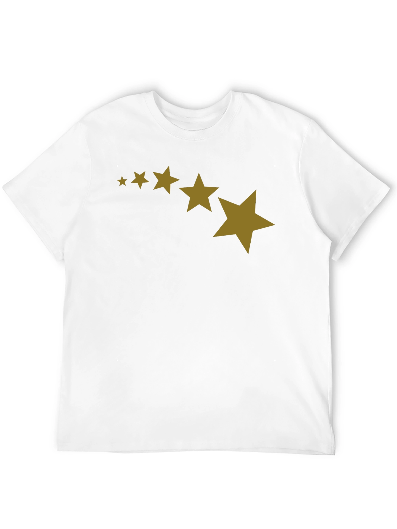 Black Stars Patterned Black T-Shirt view 12