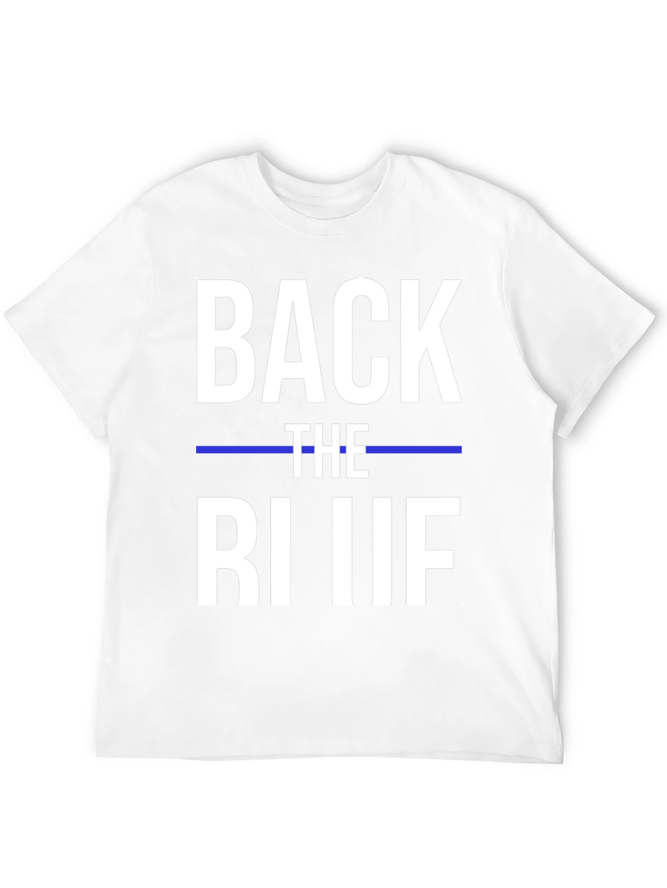 Black Back the Blue T-Shirt - Support Law Enforcement view 12