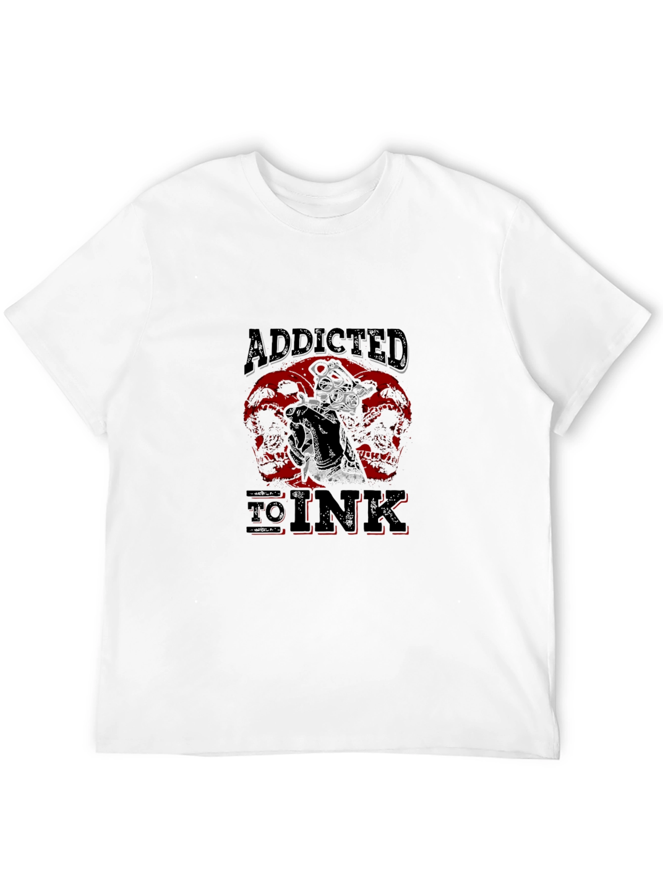 Black Addicted To Ink Black Graphic Tee view 12