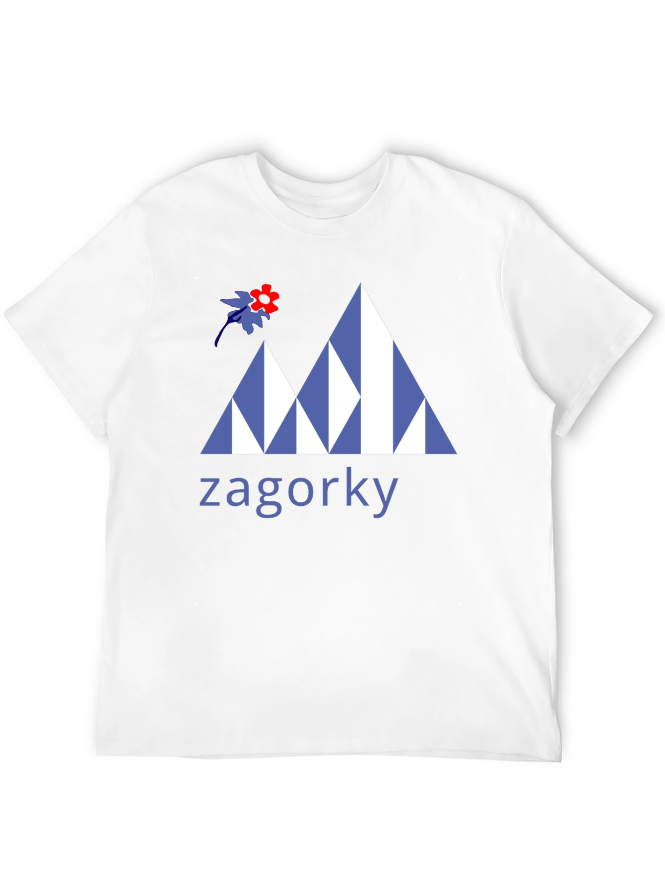 Black Zagorky Mountain Design Black T-Shirt view 12
