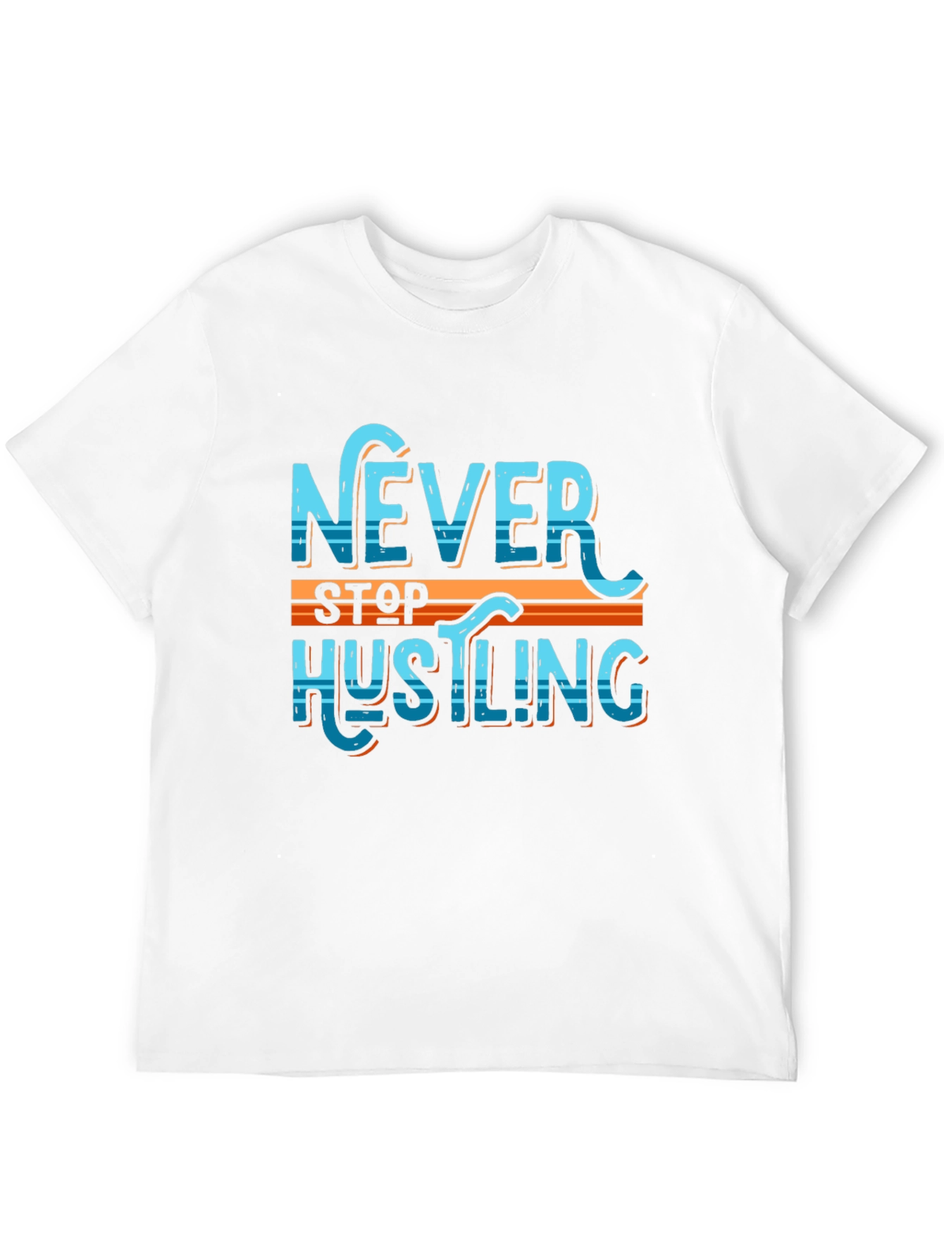 Black Never Stop Hustling Graphic Tee view 12