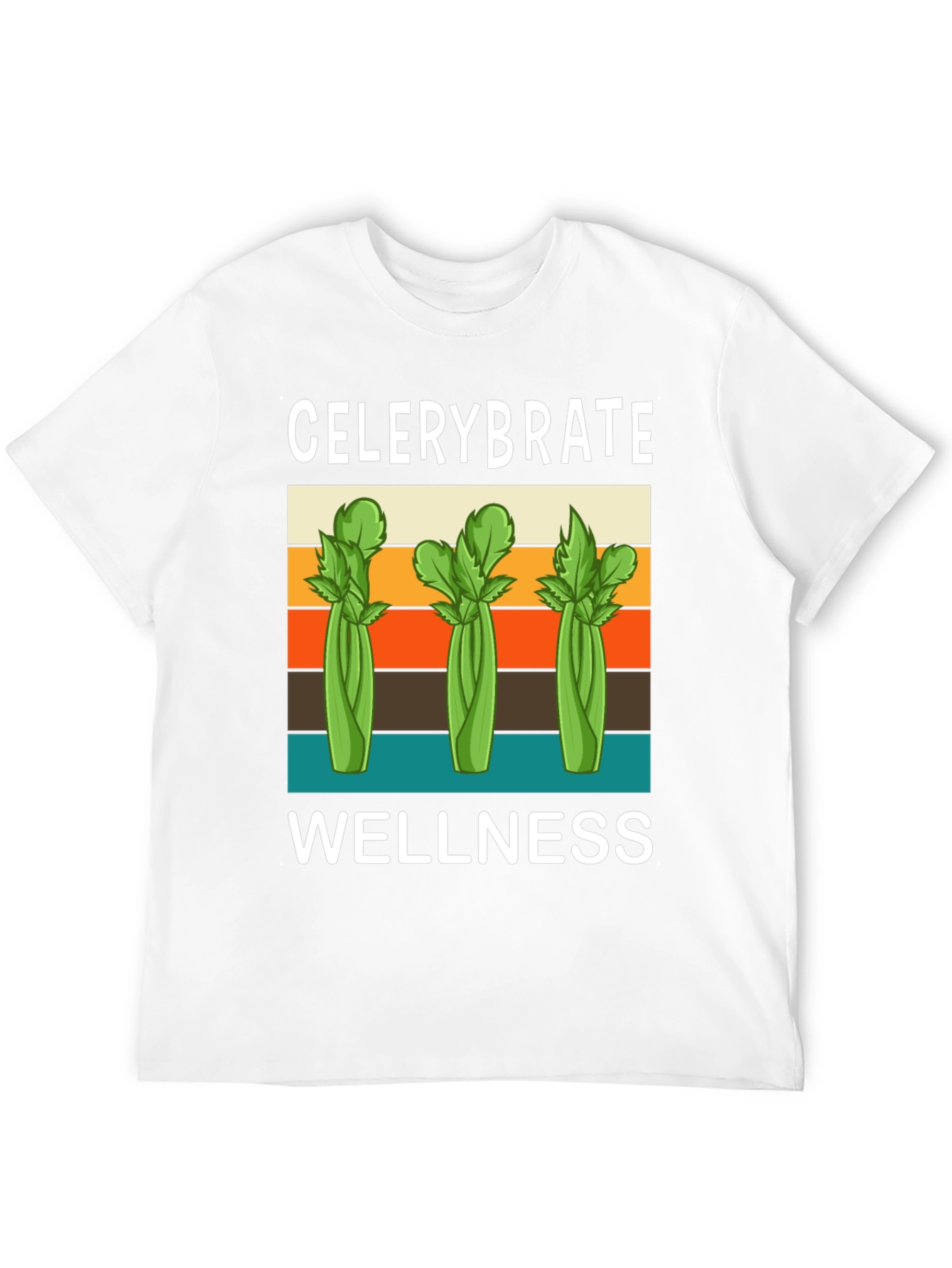 Black Celerybrate Wellness T-Shirt - Retro Style view 12