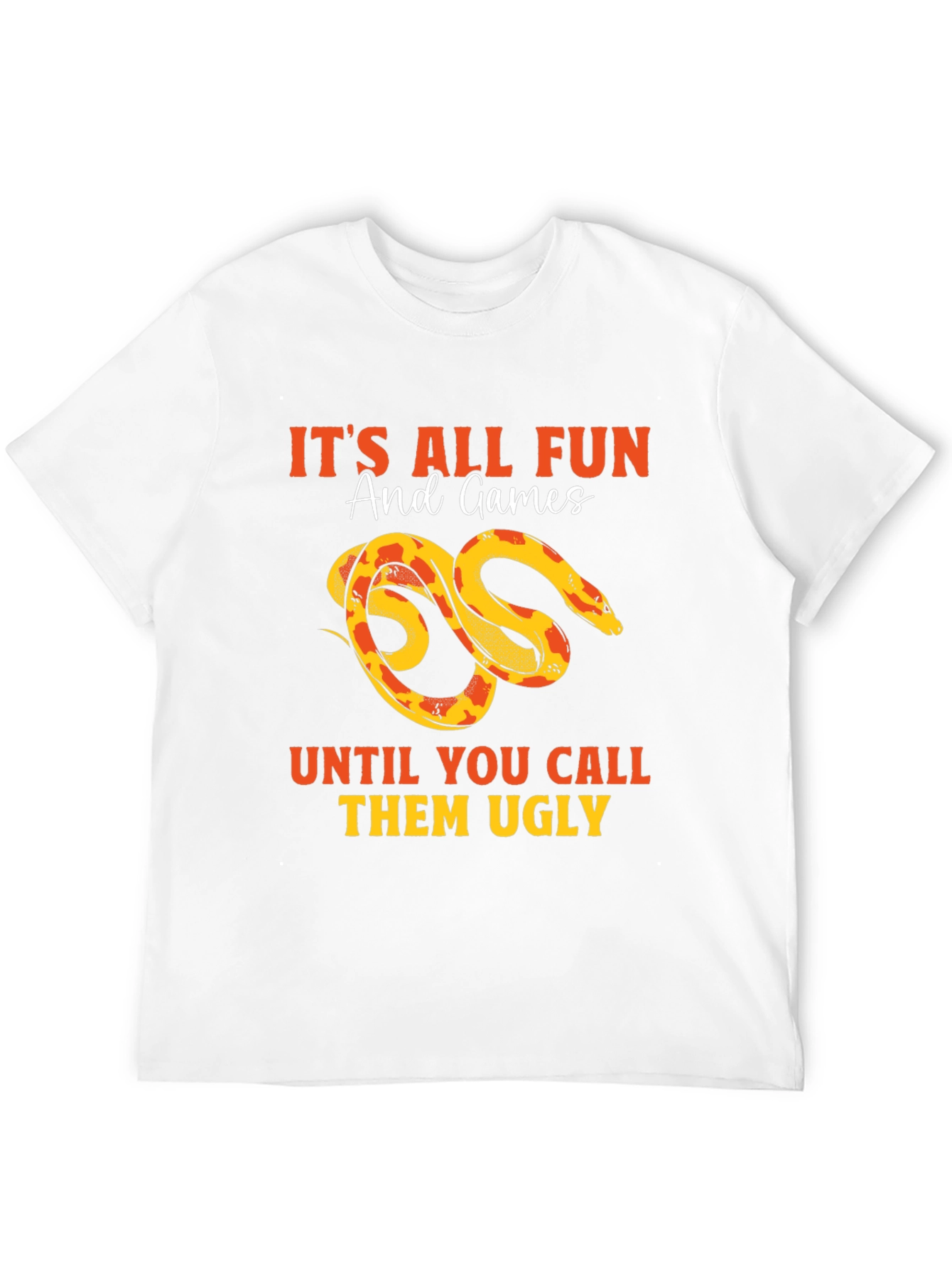 Black Funny Snake Lover T-Shirt - It's All Fun & Games view 12