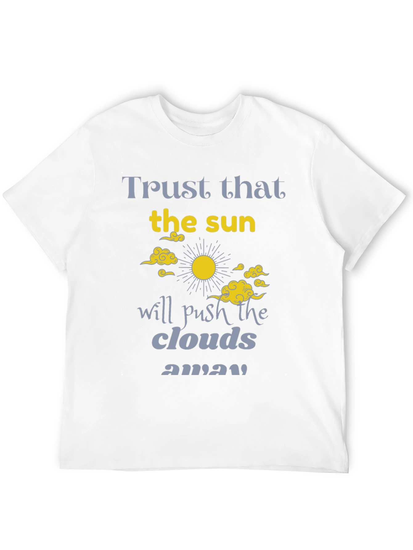 Black Trust the Sun Graphic Tee - Inspirational Black T-Shirt view 12