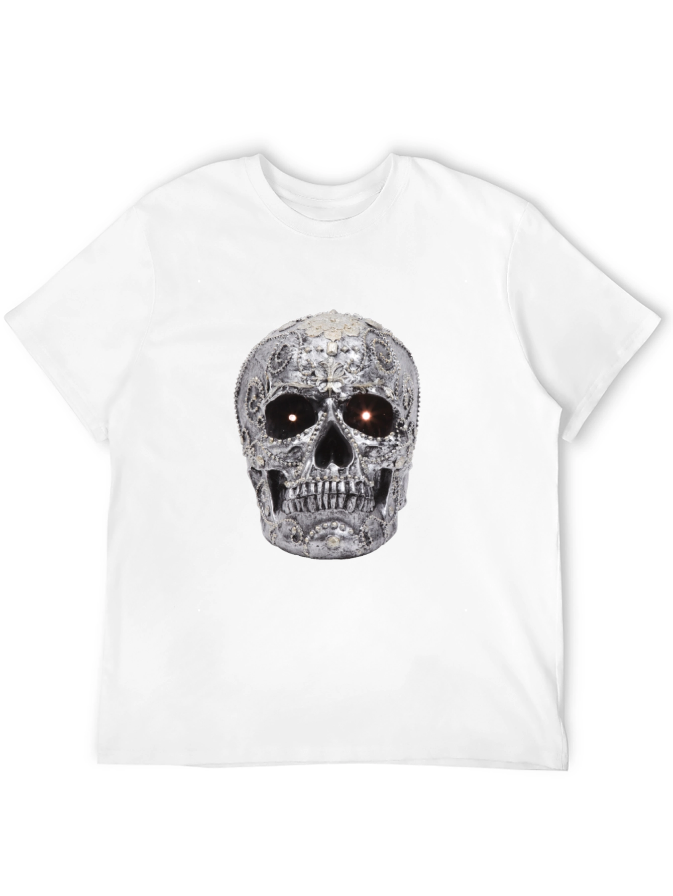 Black Skull T-Shirt - Black Graphic Tee view 12