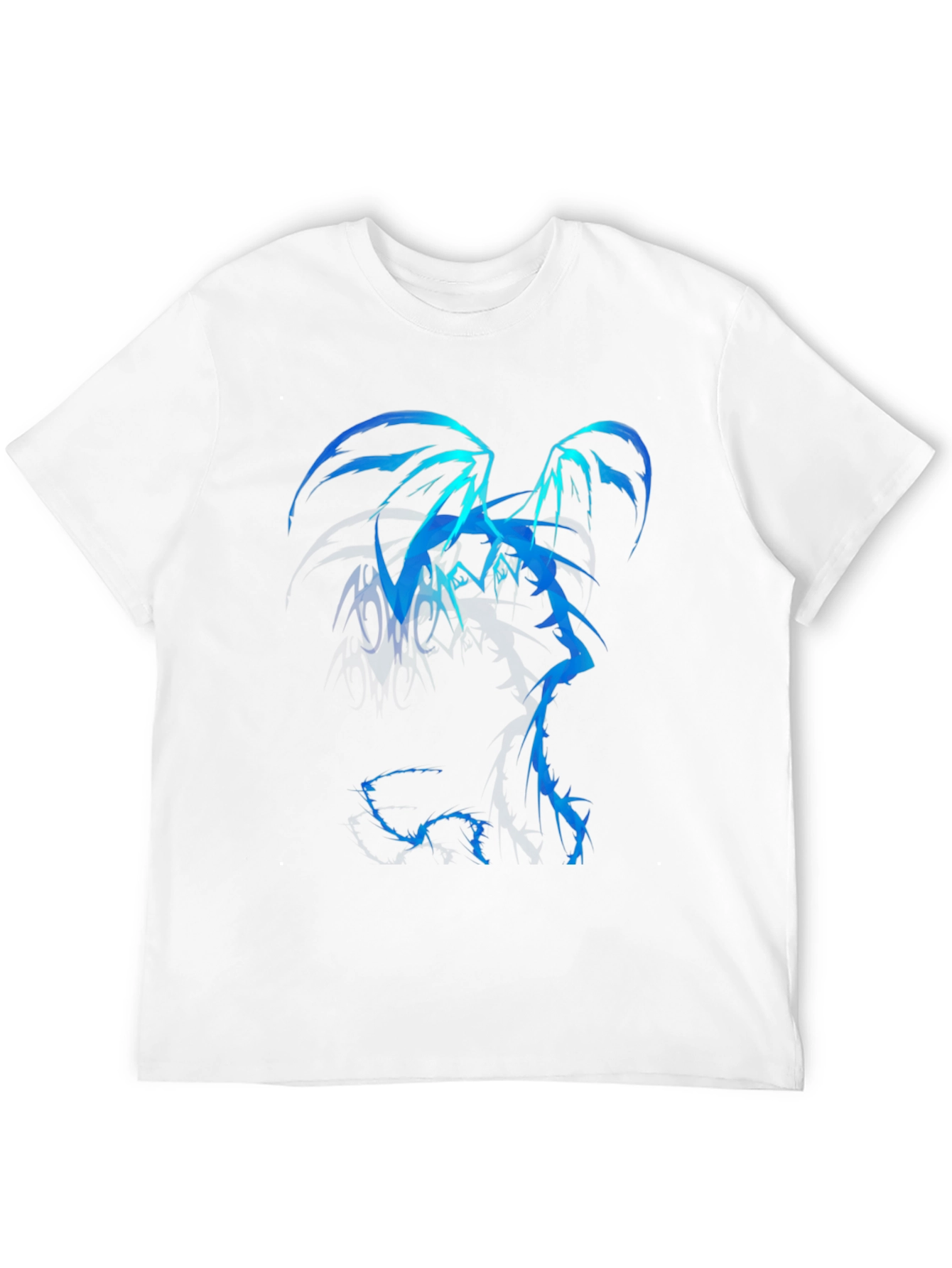 Black Blue Dragon Graphic Tee - Men's Black T-Shirt view 12