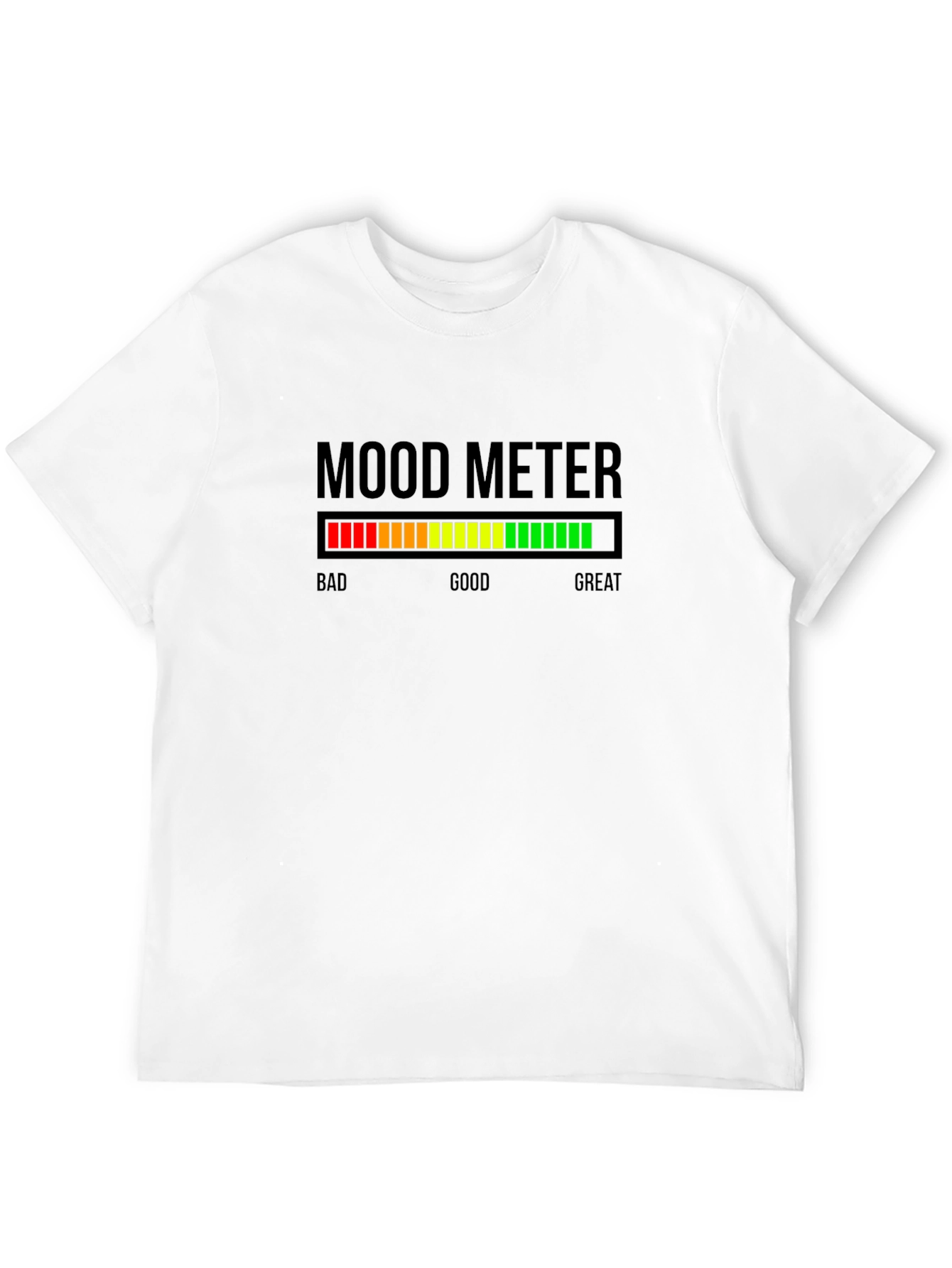 Black Mood Meter Graphic T-Shirt - Express Your Feelings! view 12