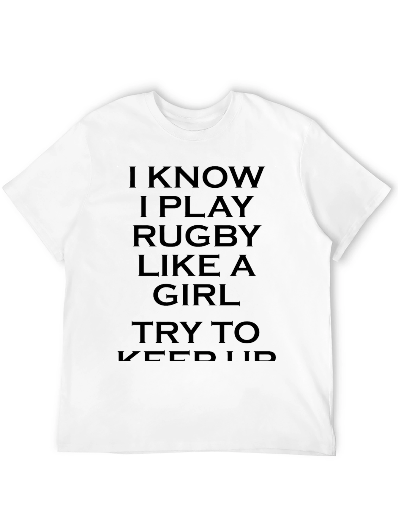 Black Rugby Girl T-Shirt Funny Rugby Player Gift Tee view 12