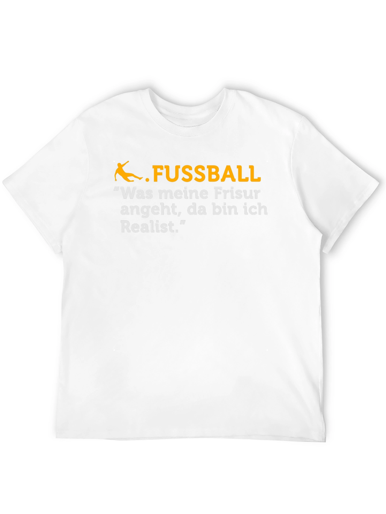 Black Funny German Soccer Fan T-Shirt - "Fussball Realist" view 12