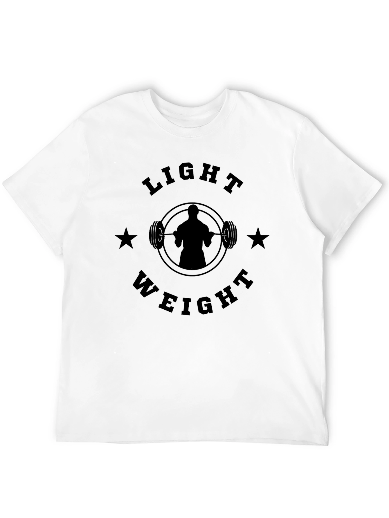 Black Light Weight Workout T-Shirt - Gym Motivation Apparel view 12