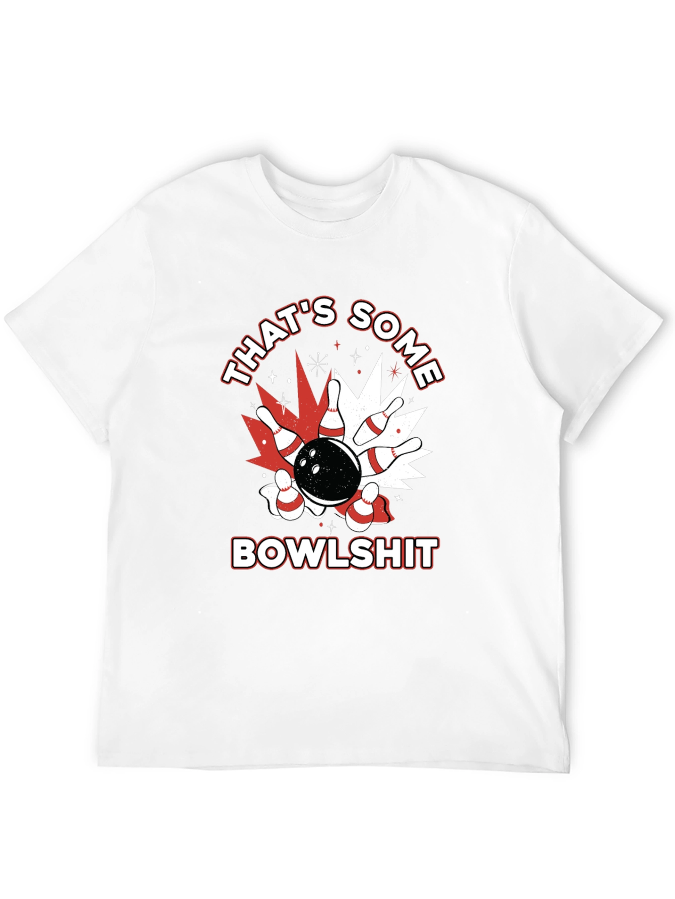 Black That's Some Bowlshit T-Shirt - Bowling Design view 12