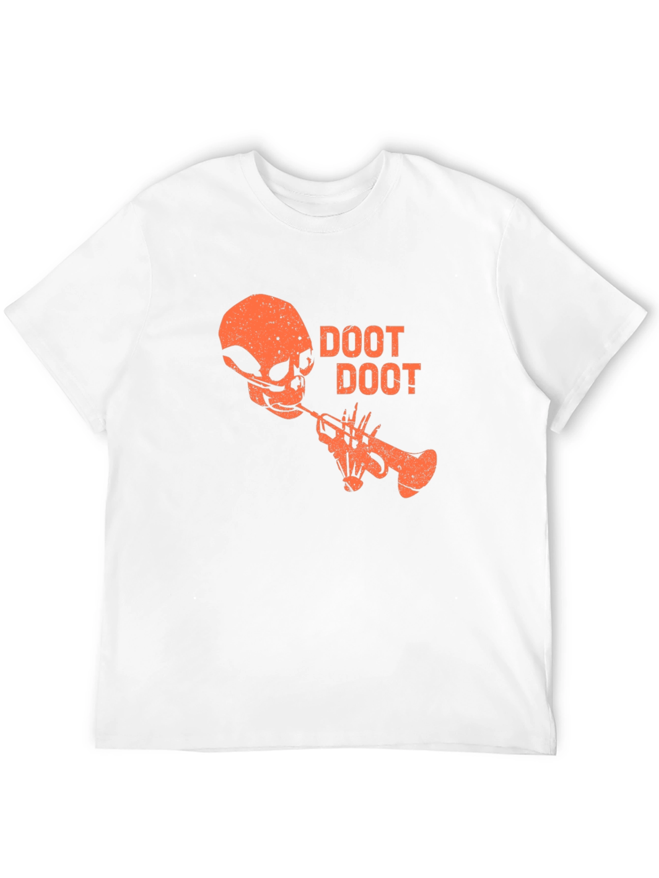 Black Doot Doot Skull Trumpet Graphic Tee - Black view 12
