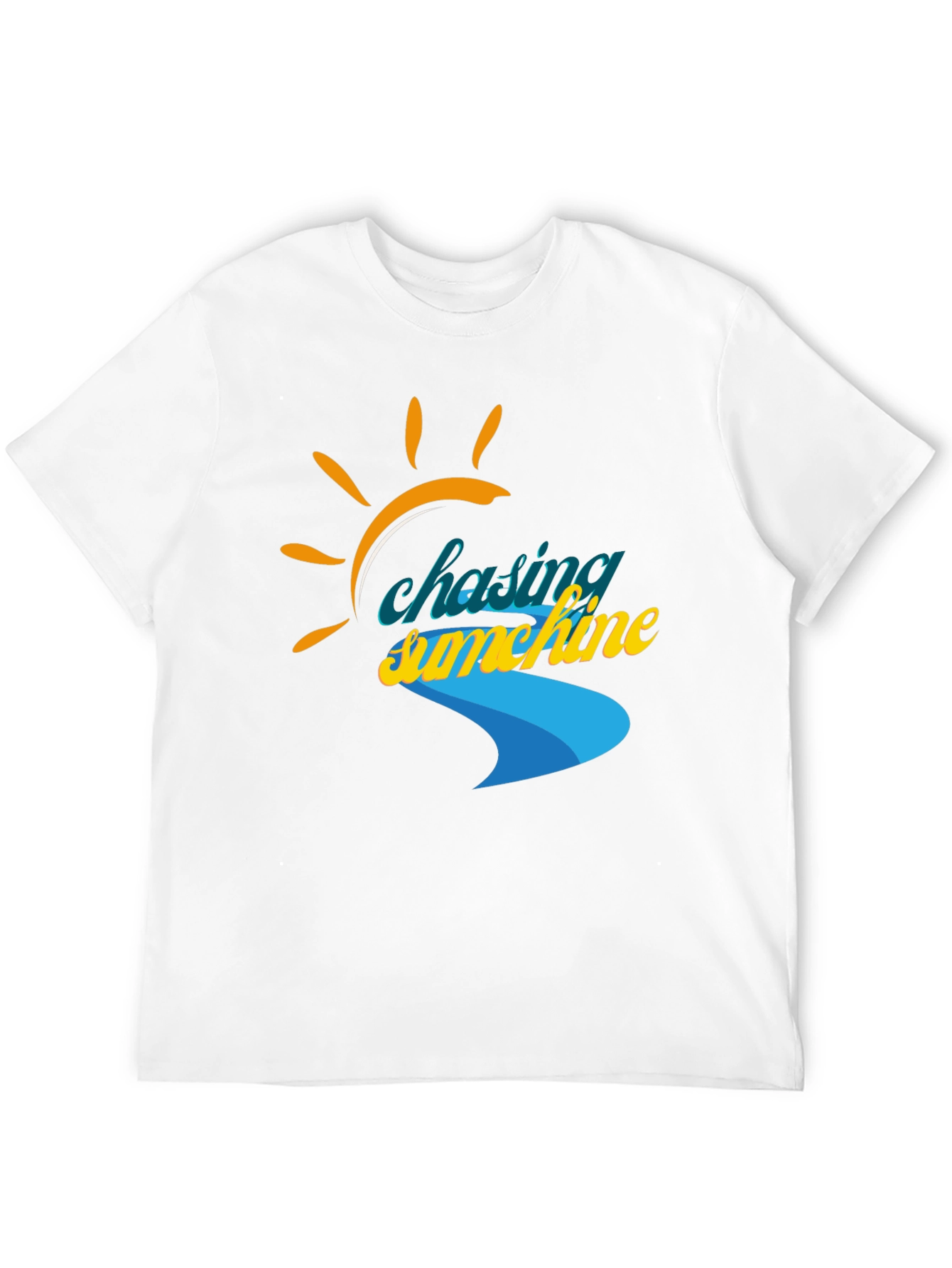 Black Chasing Sunshine Graphic Tee - Black Cotton Shirt view 12