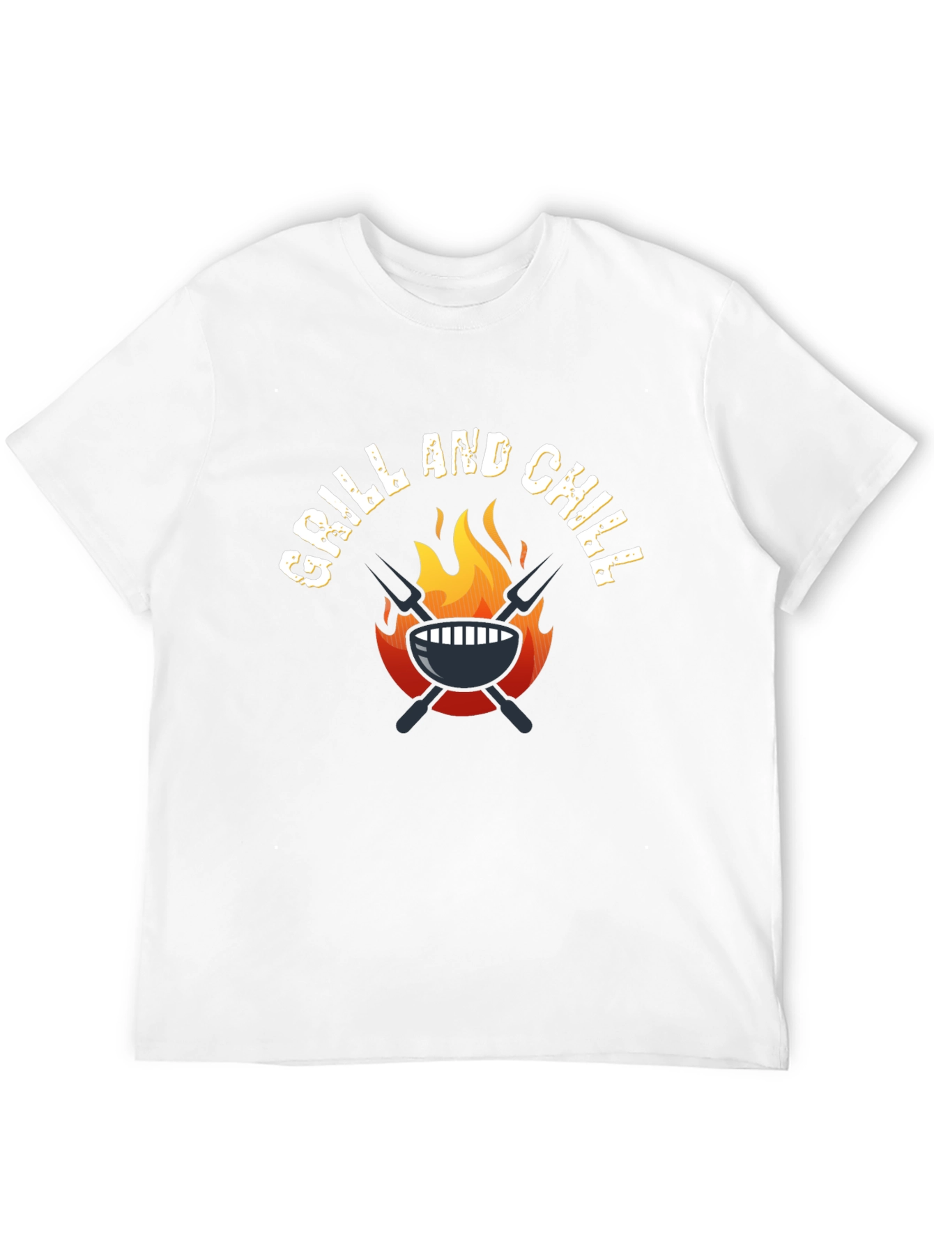 Black Grill and Chill Black T-Shirt view 12